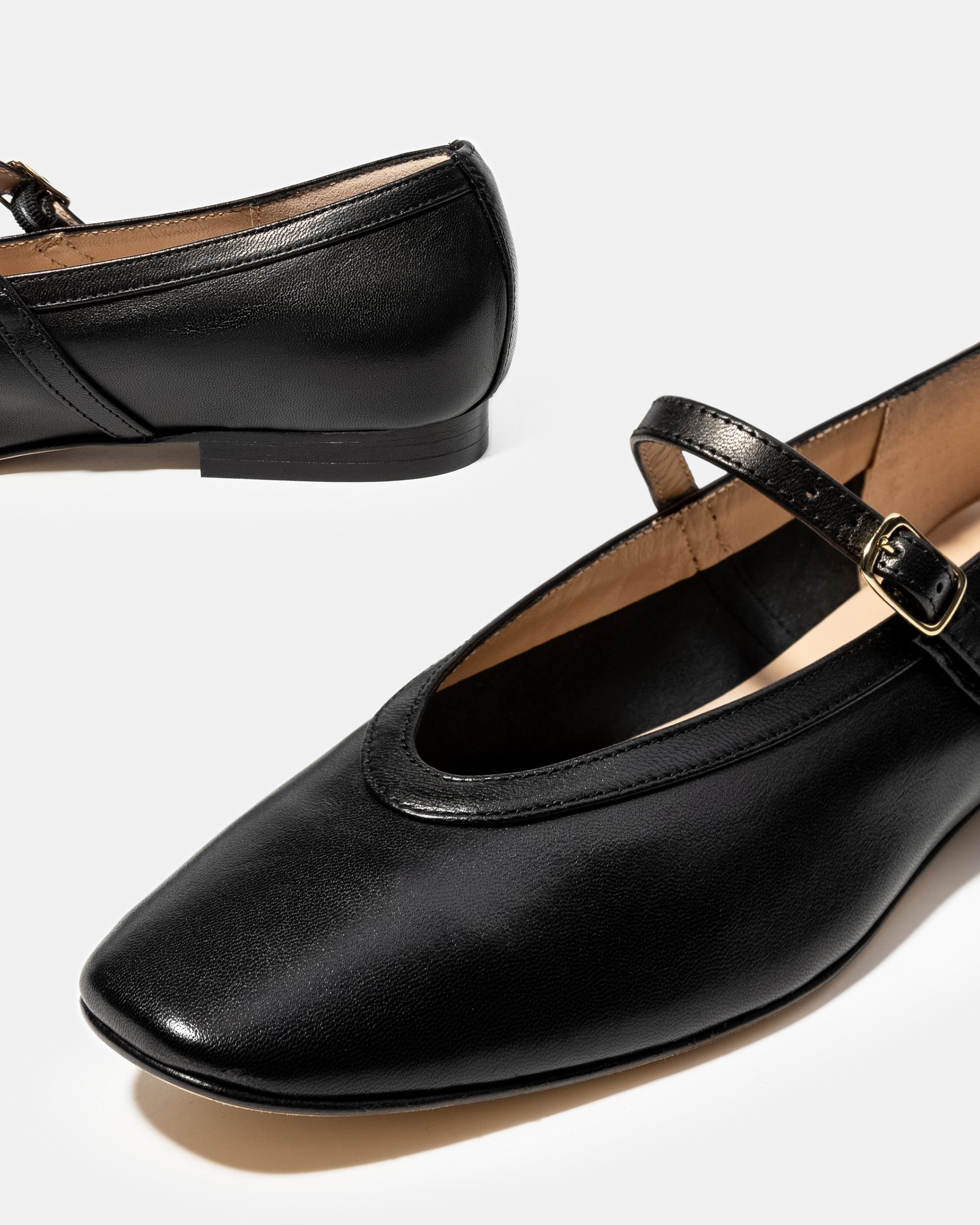 Черные кожаные балетки - Image 4 of 4