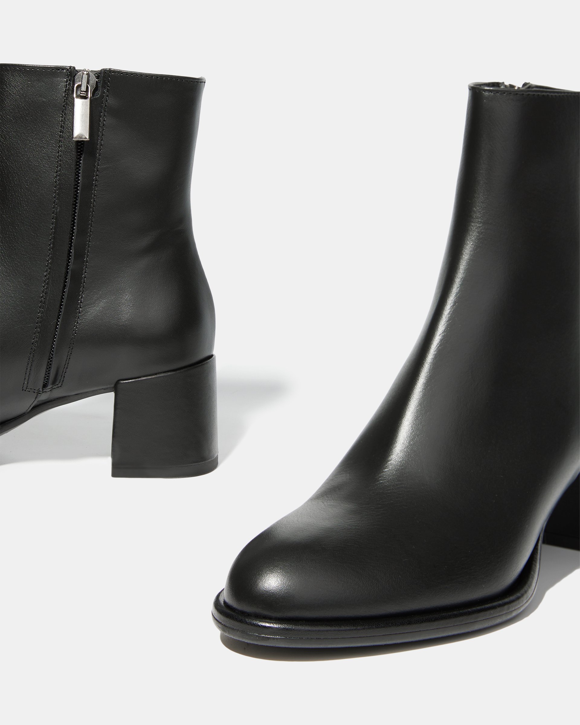 Черные кожаные ботильоны - Image 4 of 5
