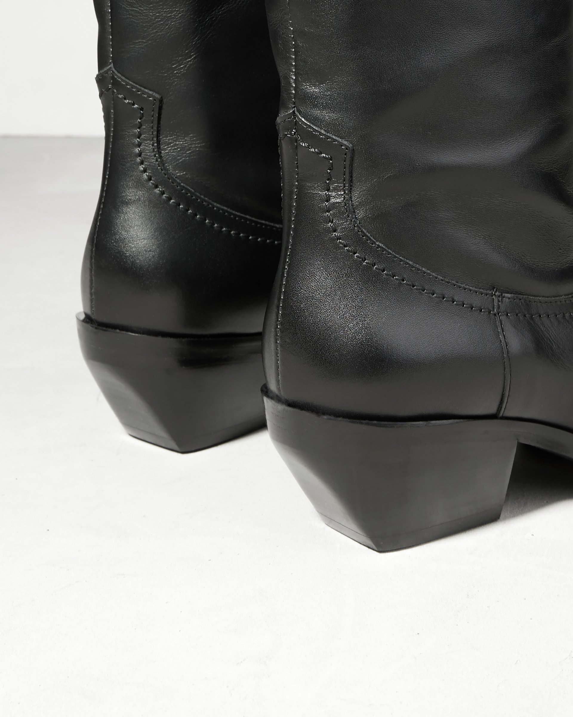 Черные кожаные сапоги - Image 4 of 7