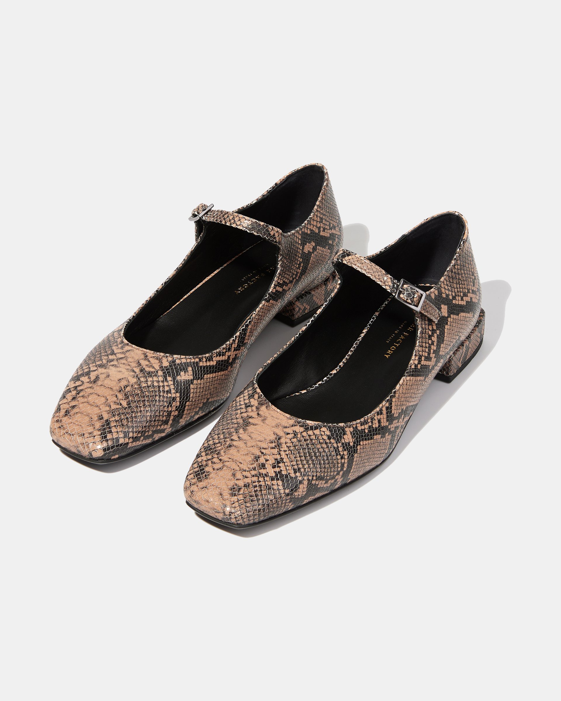 Балетки из натуральной кожи, змеиный принт - Image 2 of 5