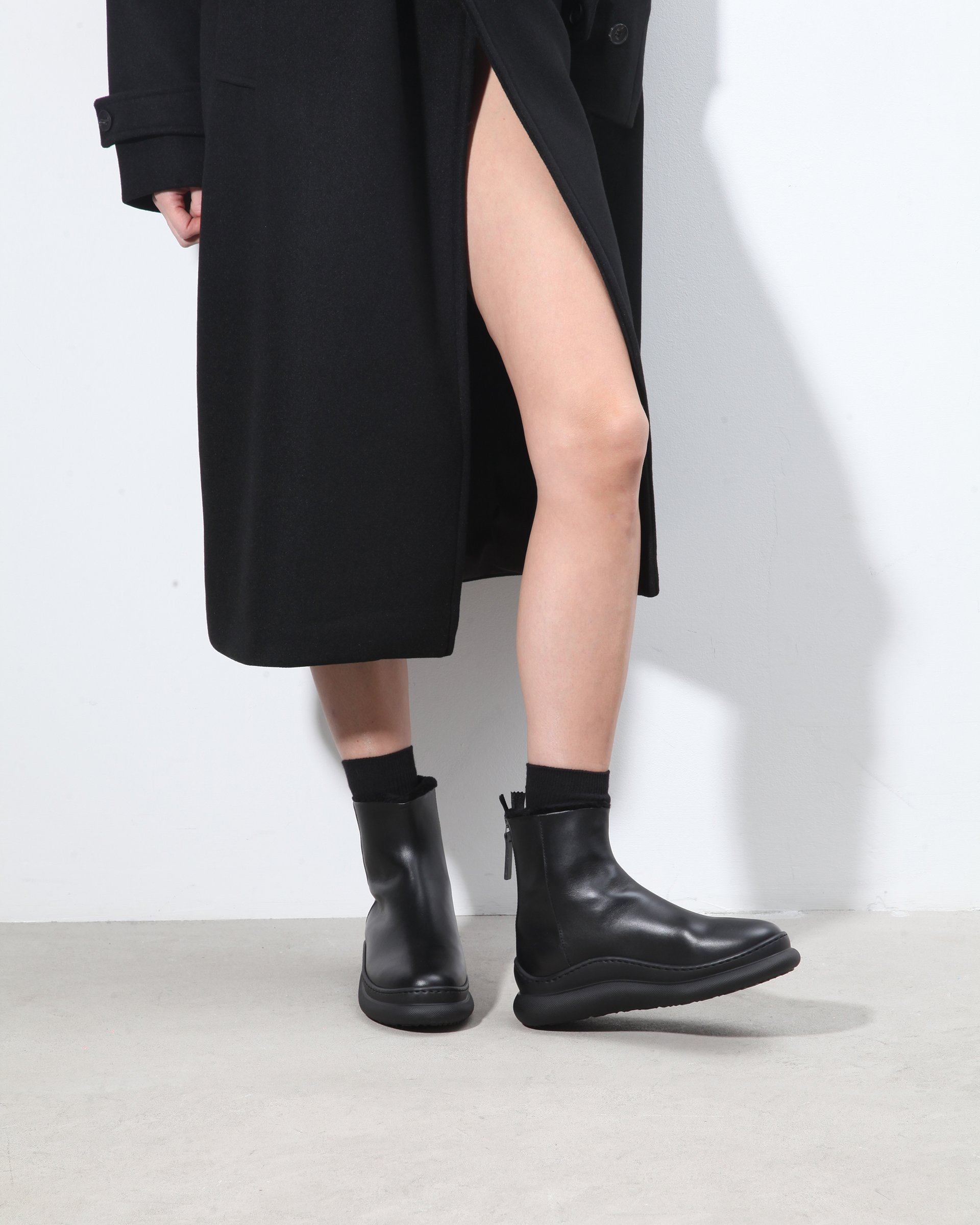 Черные кожаные ботинки с меховой подкладкой - Image 5 of 7