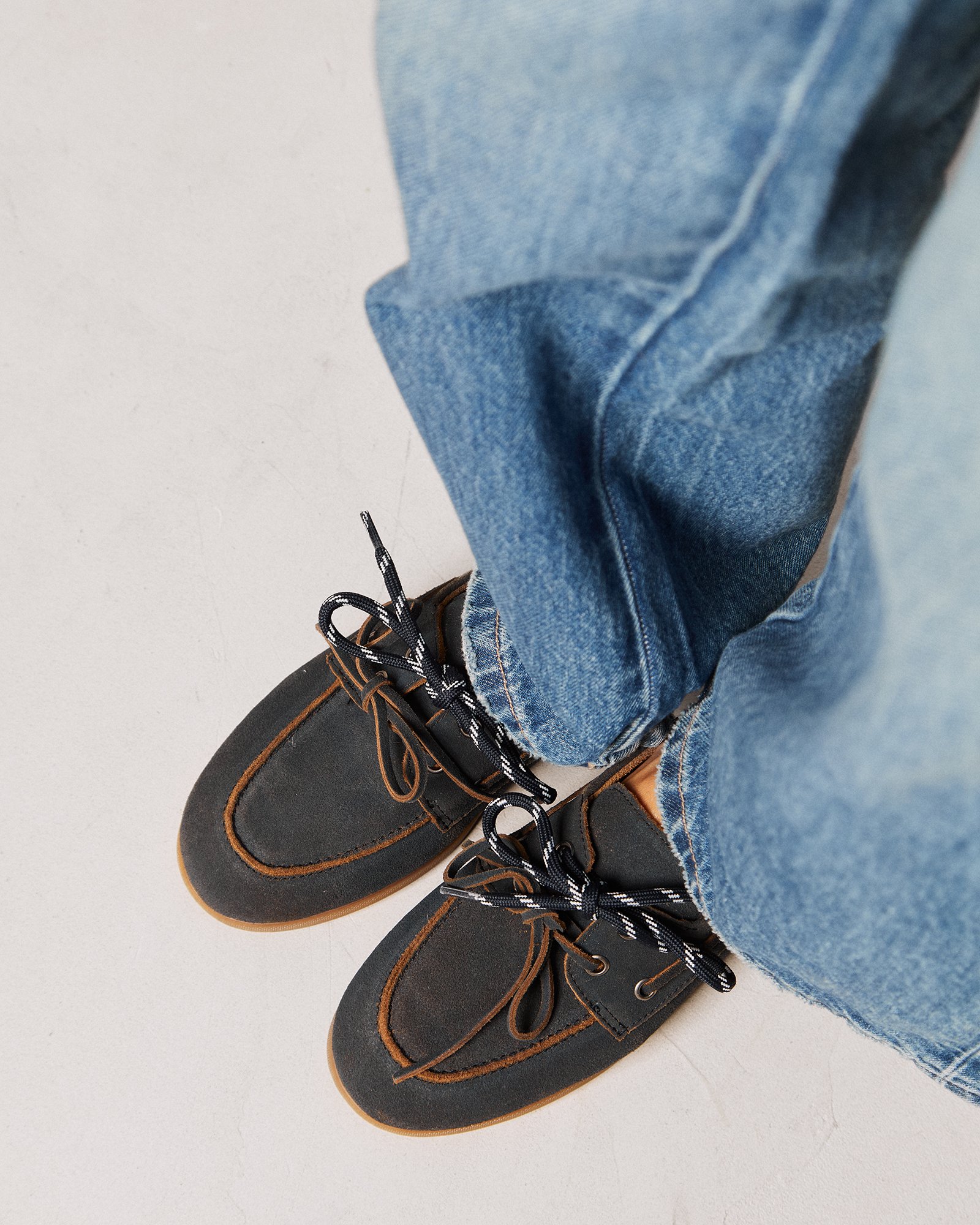 Темно-синие замшевые мокасины - Image 5 of 6