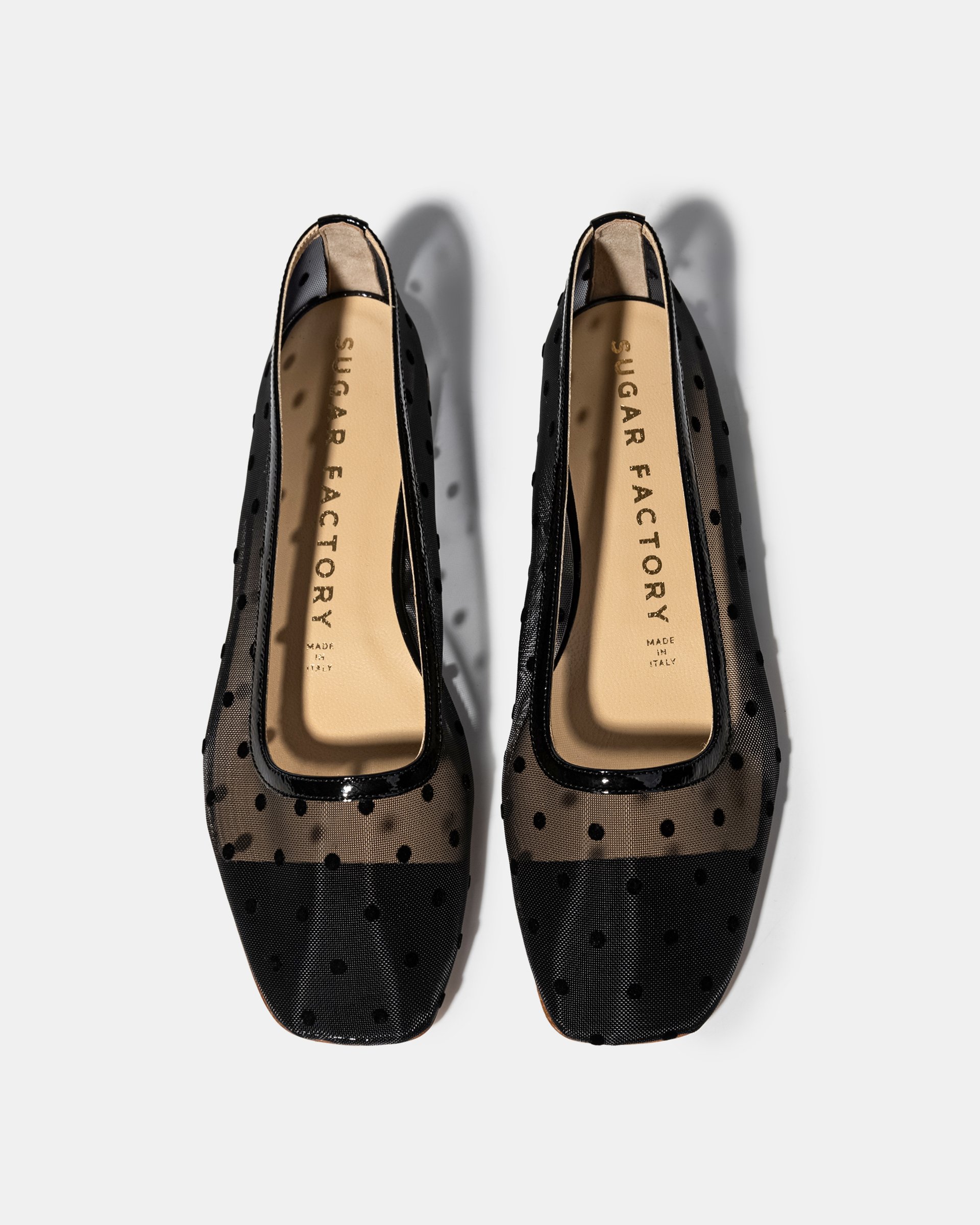 Черные балетки из текстильной сетки - Image 3 of 4