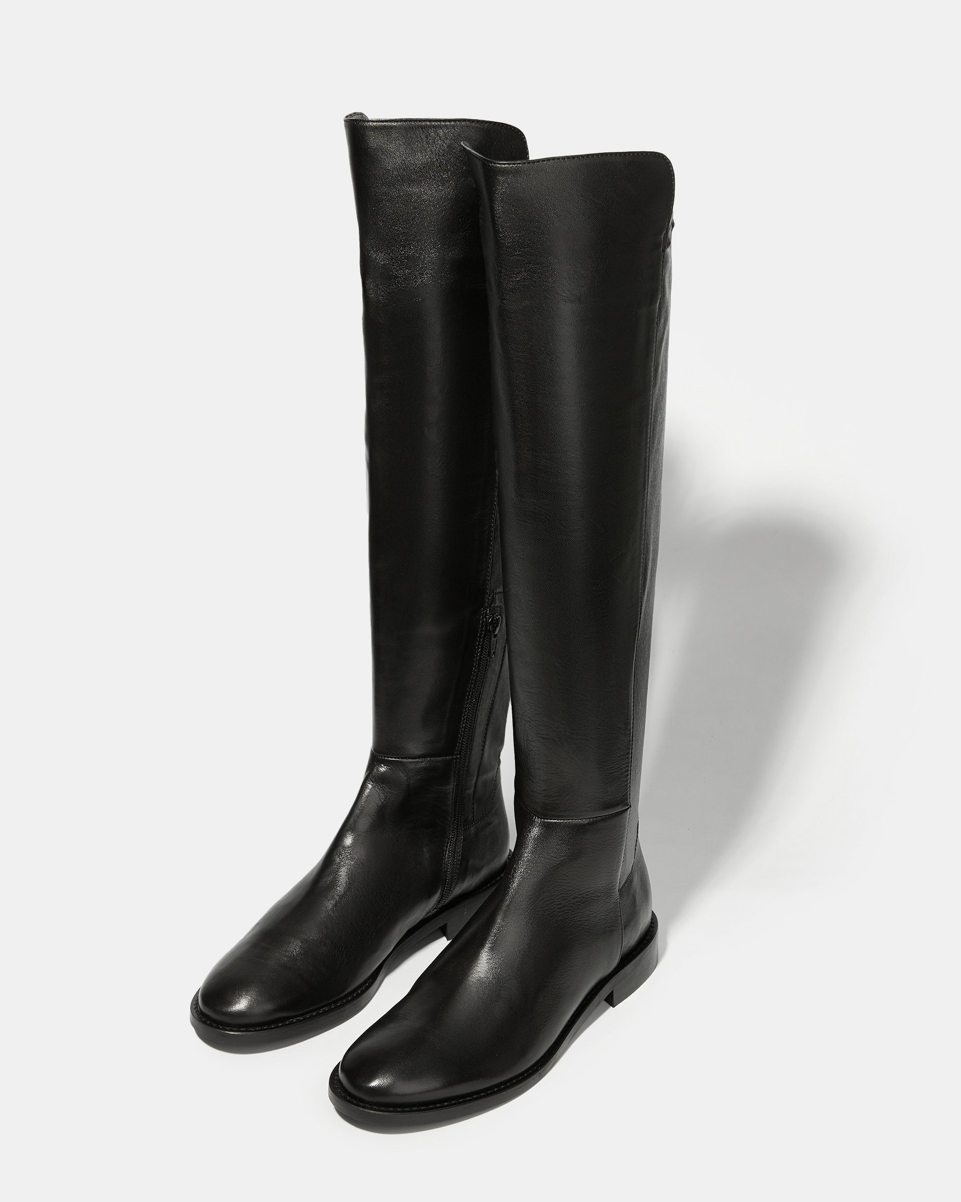 Черные высокие кожаные сапоги - Image 2 of 5