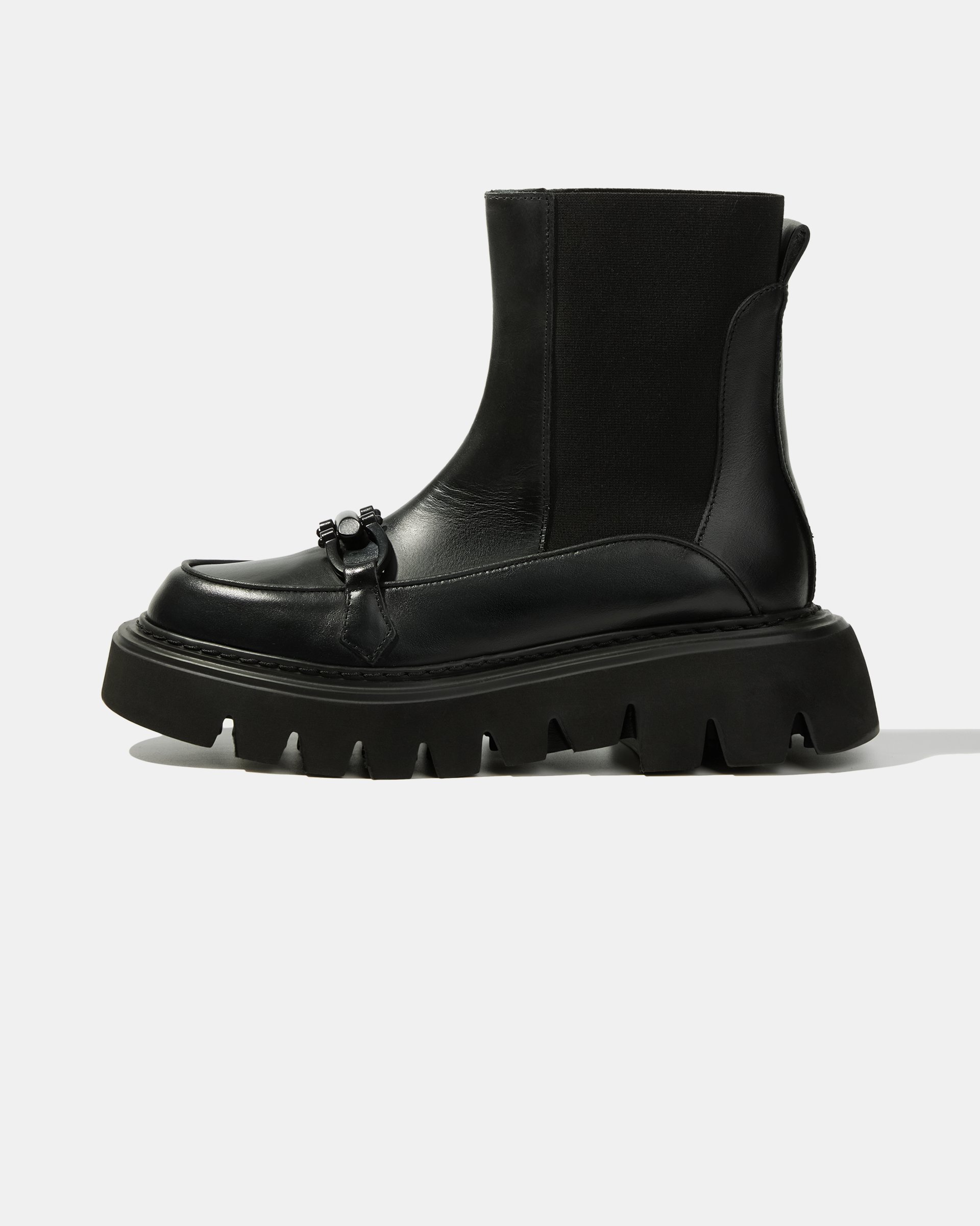 Черные кожаные челси - Main image