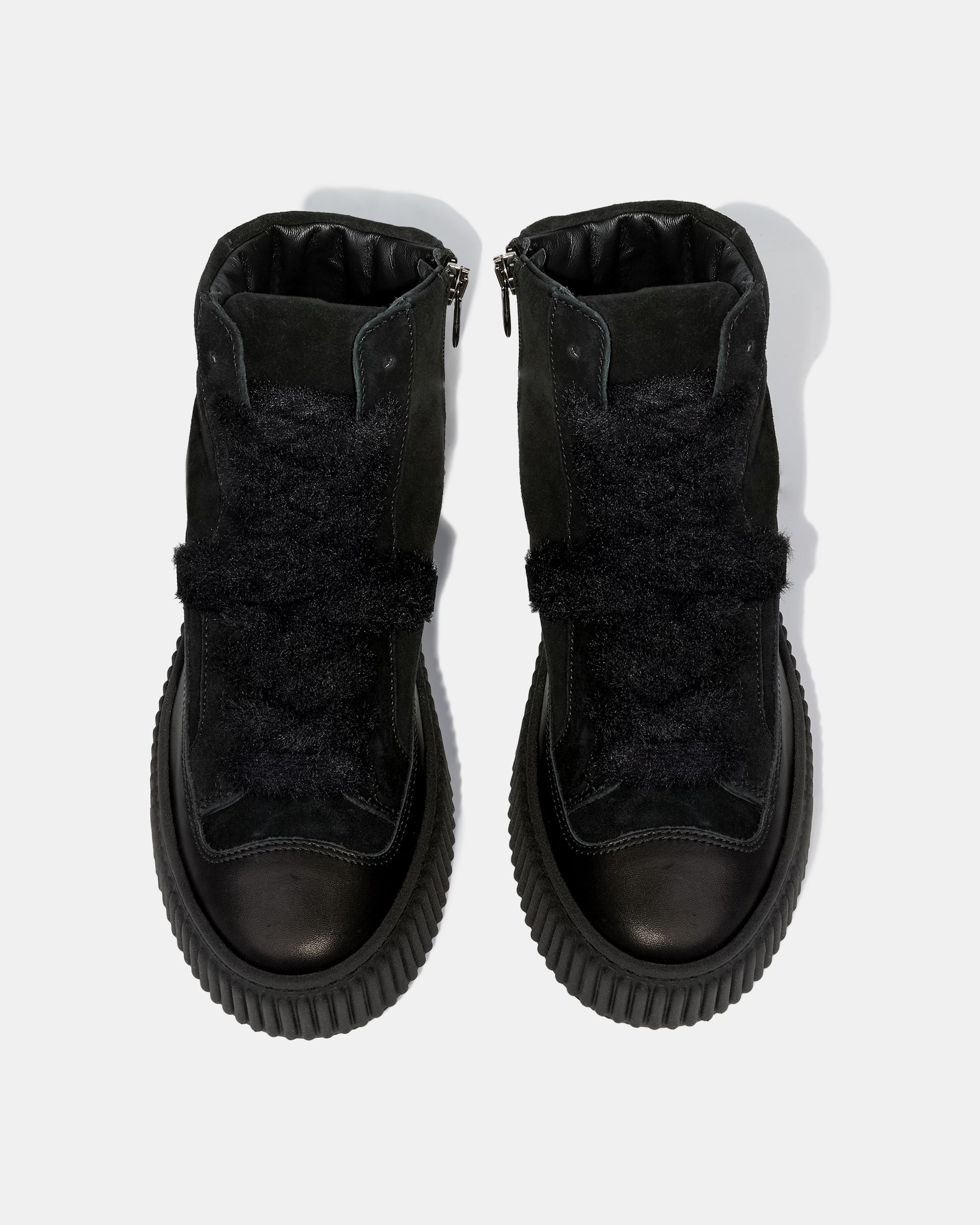 Черные кеды из натуральной кожи и замши - Image 3 of 4