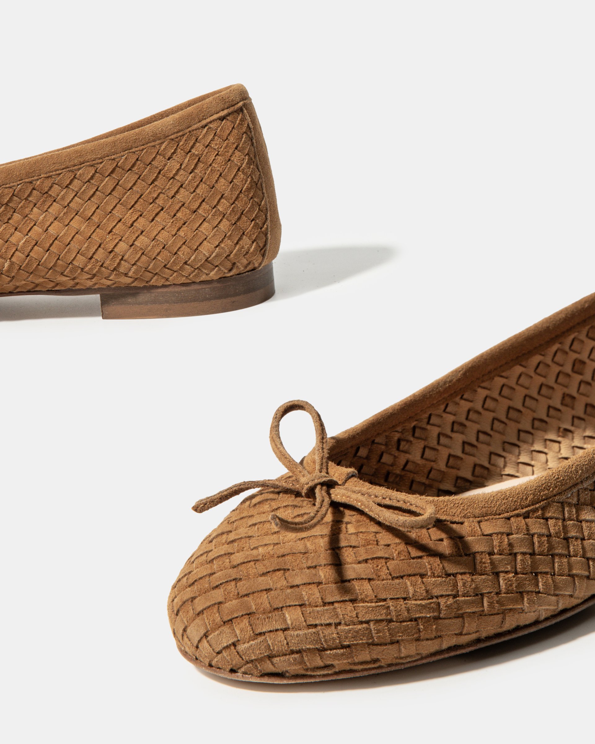 Коричневые балетки с бантиком - Image 4 of 4