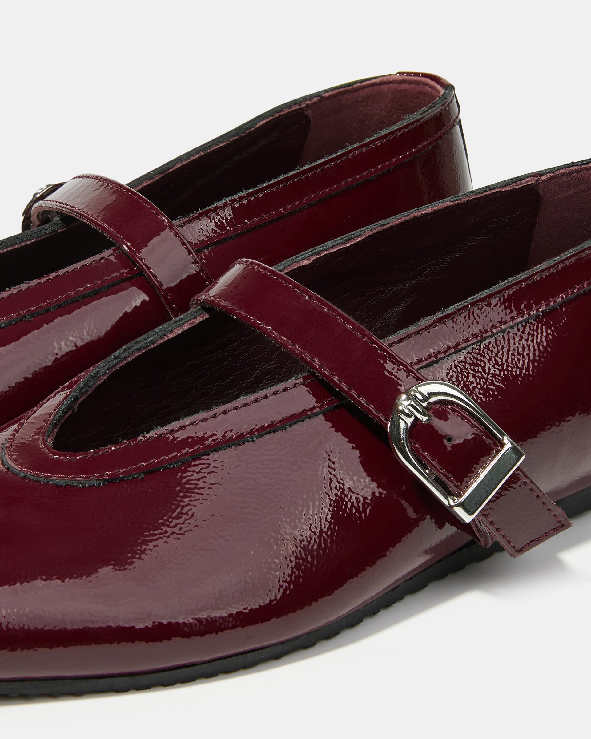 Бордовые лакированные туфли - Image 4 of 5