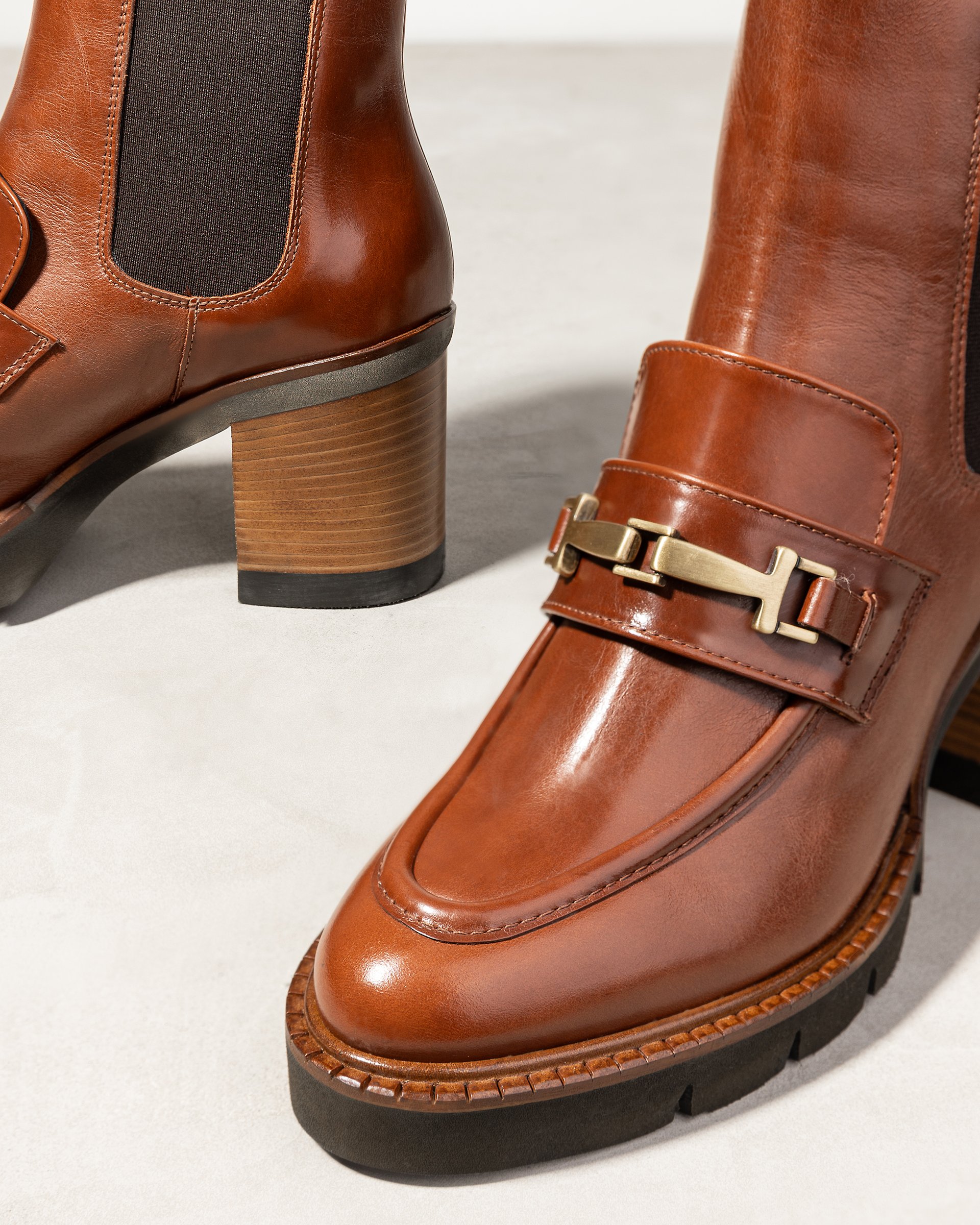 Коричневые кожаные ботинки - Image 4 of 5