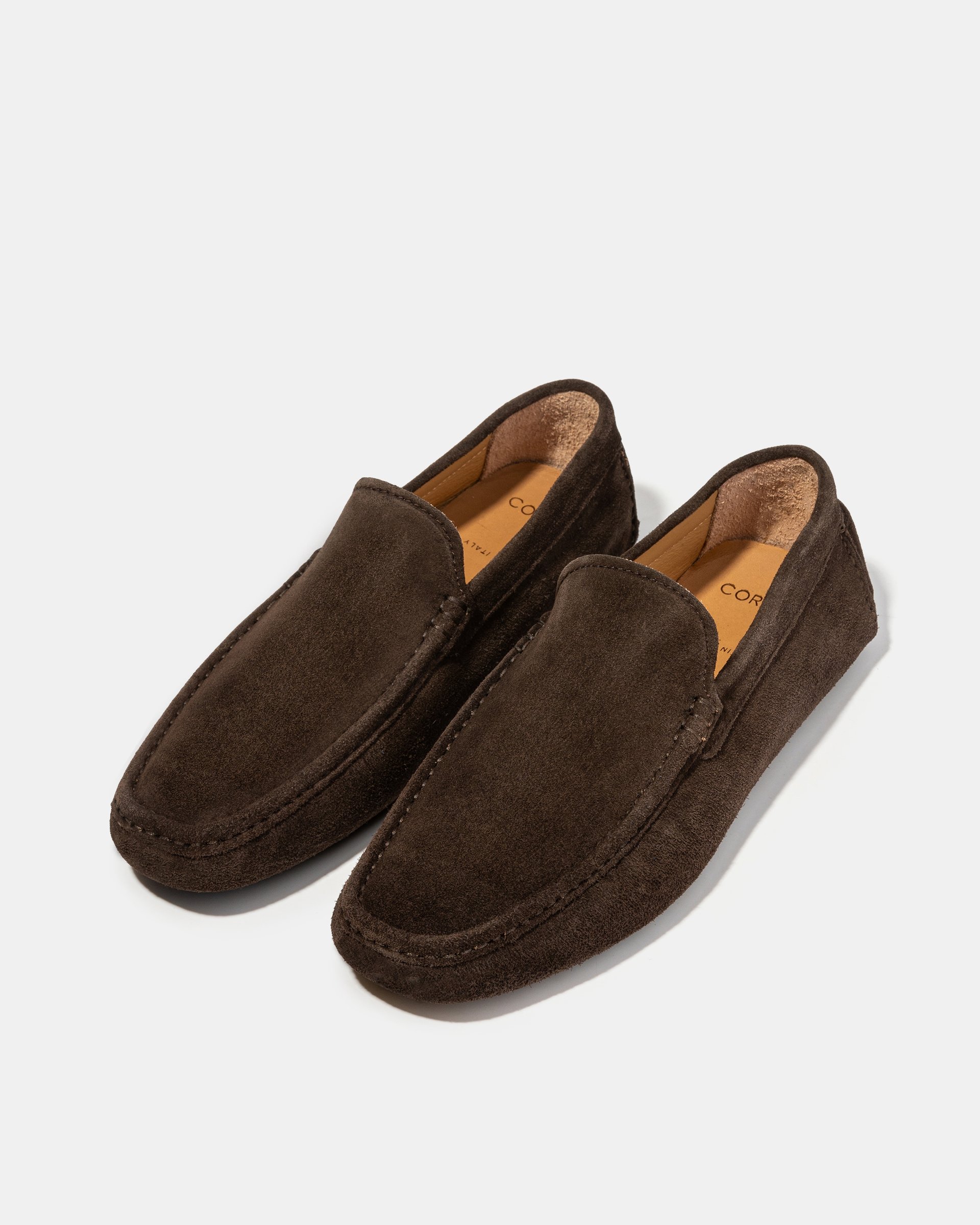 Темно-коричневые замшевые мокасины - Image 2 of 5