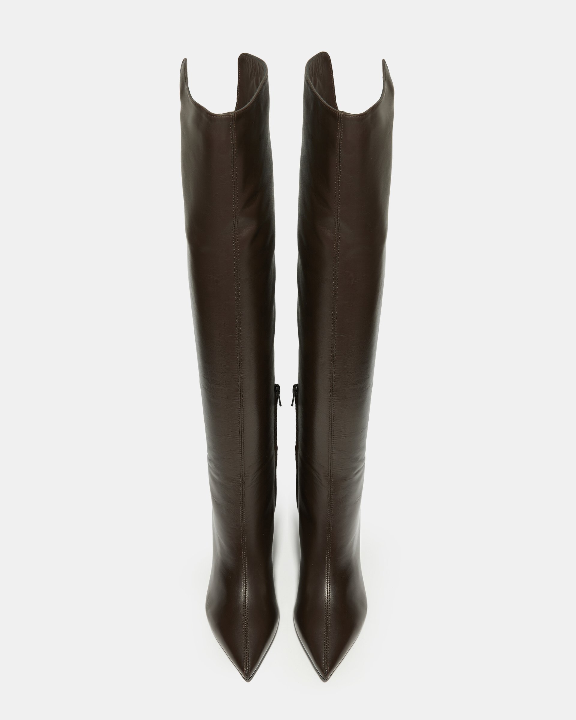 Темно-коричневые кожаные сапоги - Image 3 of 5