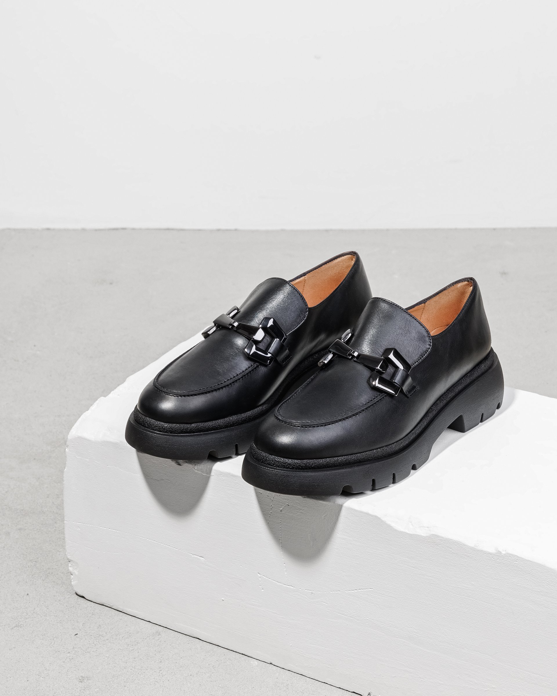 Черные кожаные лоферы - Image 2 of 4