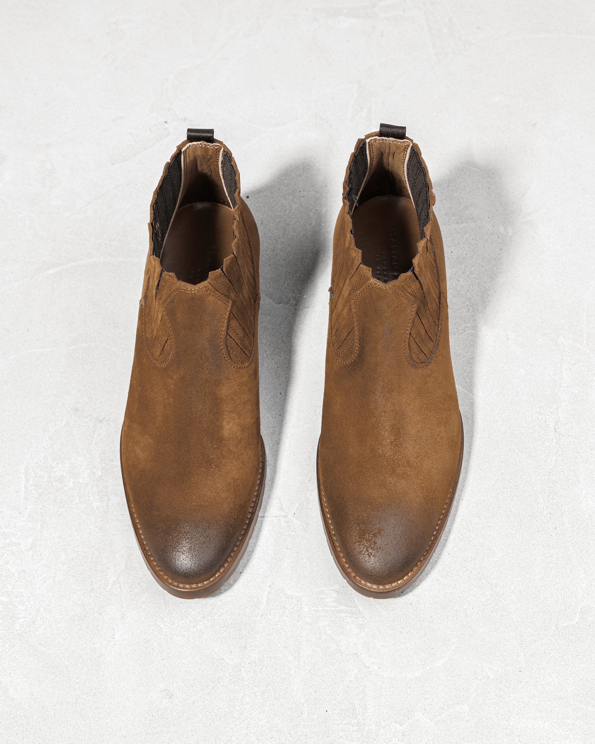 Коричневые замшевые казаки - Image 3 of 4