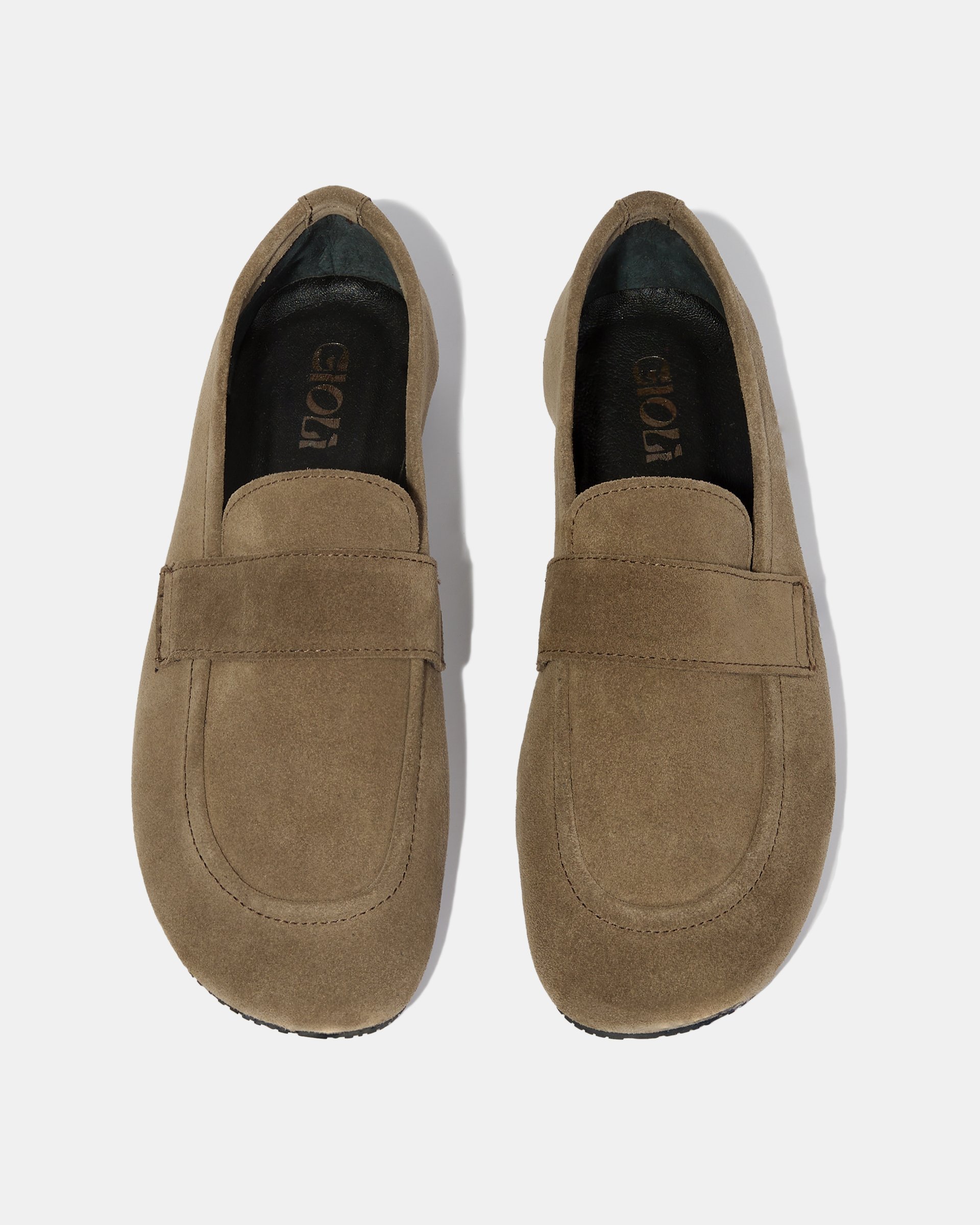 Замшевые бежевые мокасины - Image 3 of 5