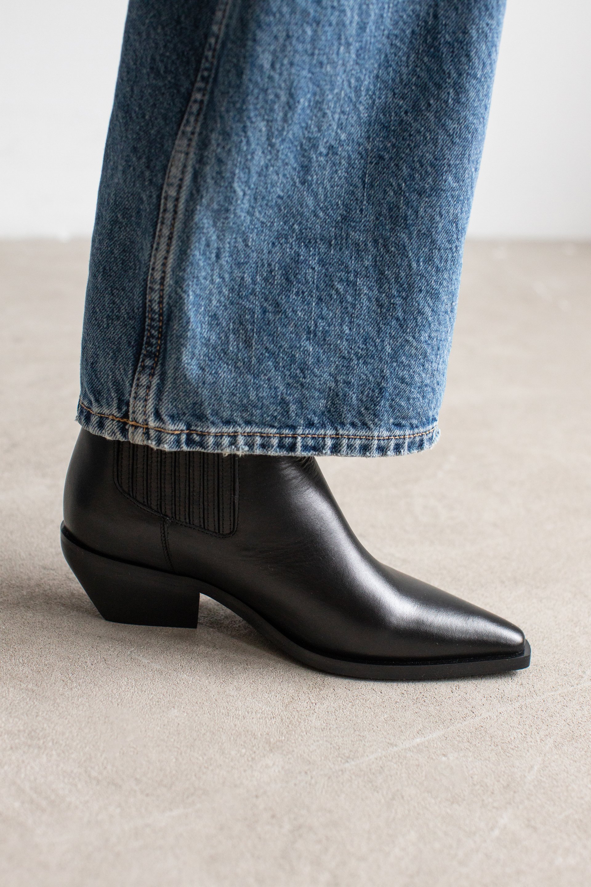 Черные кожаные ботильоны - Image 5 of 5