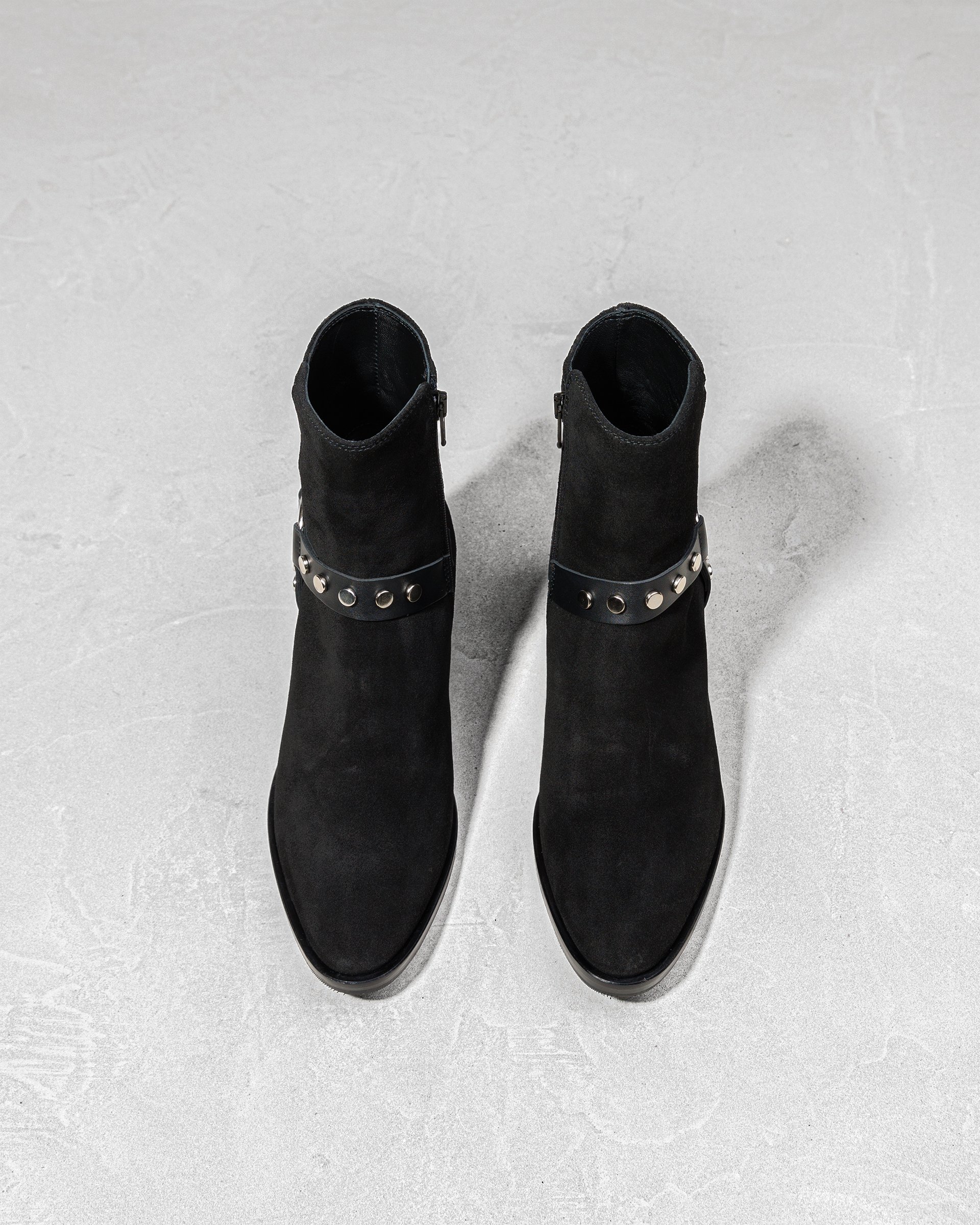 Черные ботильоны из замши на каблуке - Image 3 of 5