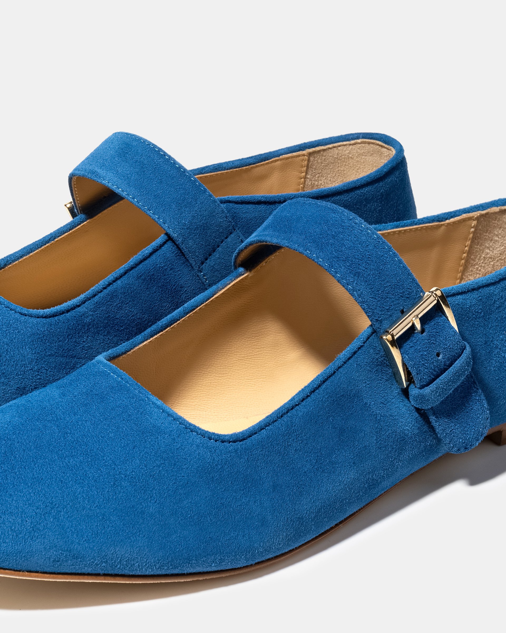 Синие замшевые туфли на плоской подошве - Image 4 of 5