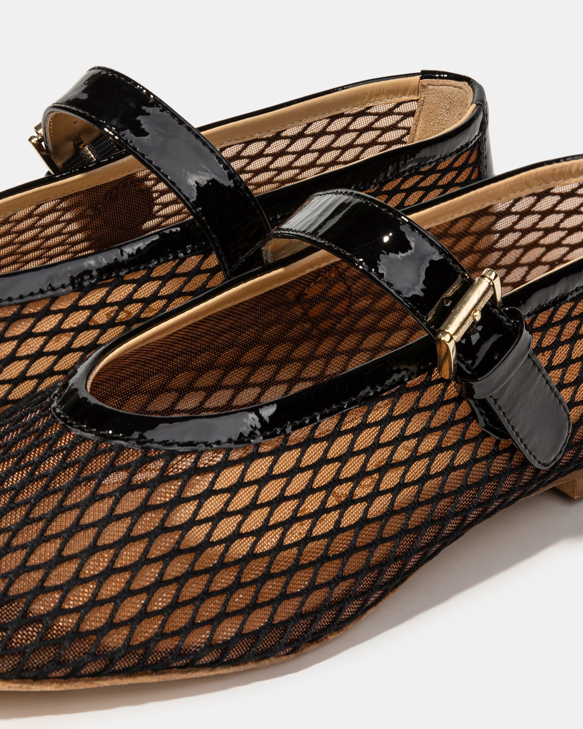 Черные балетки из текстильной сетки - Image 4 of 5