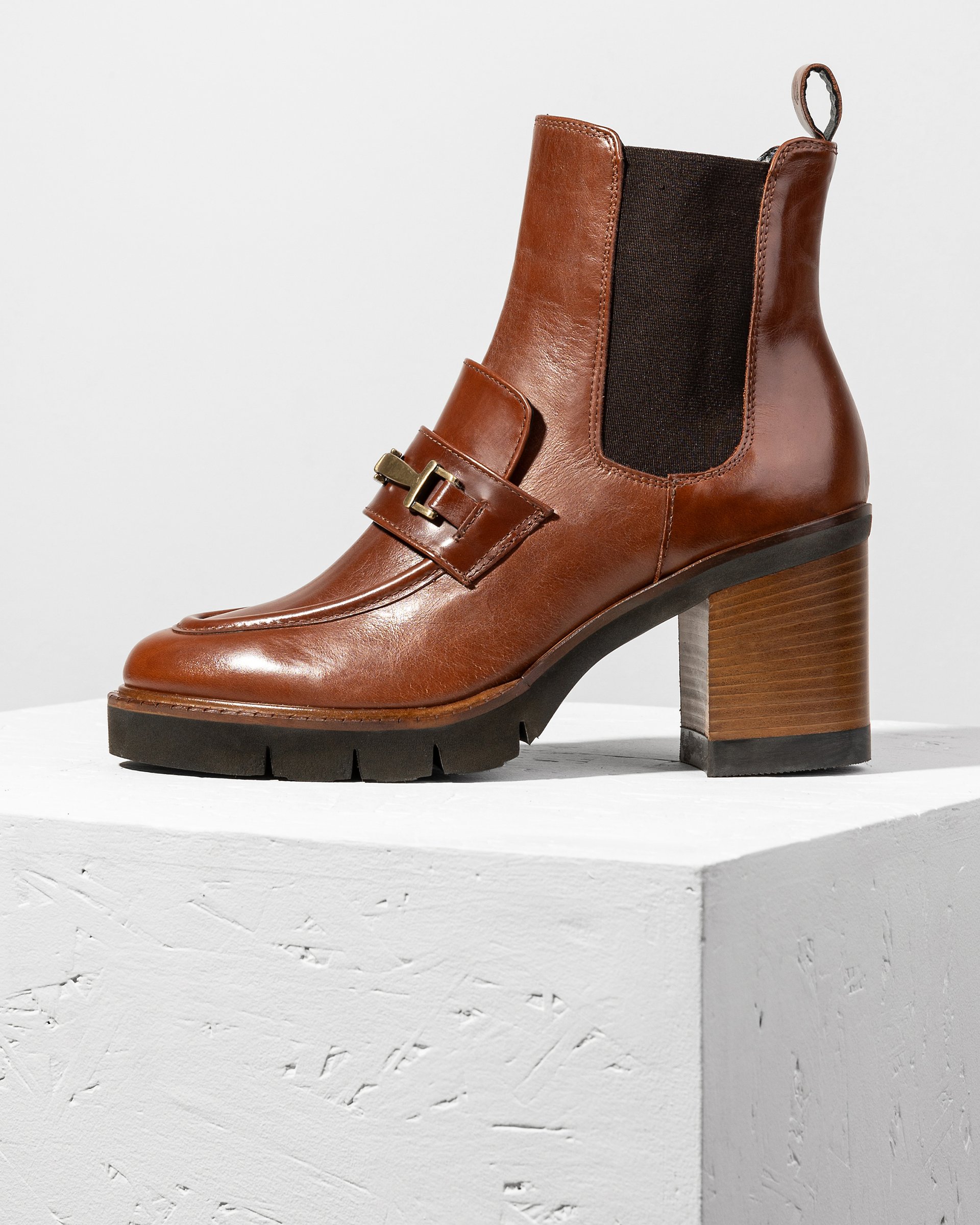 Коричневые кожаные ботинки - Main image