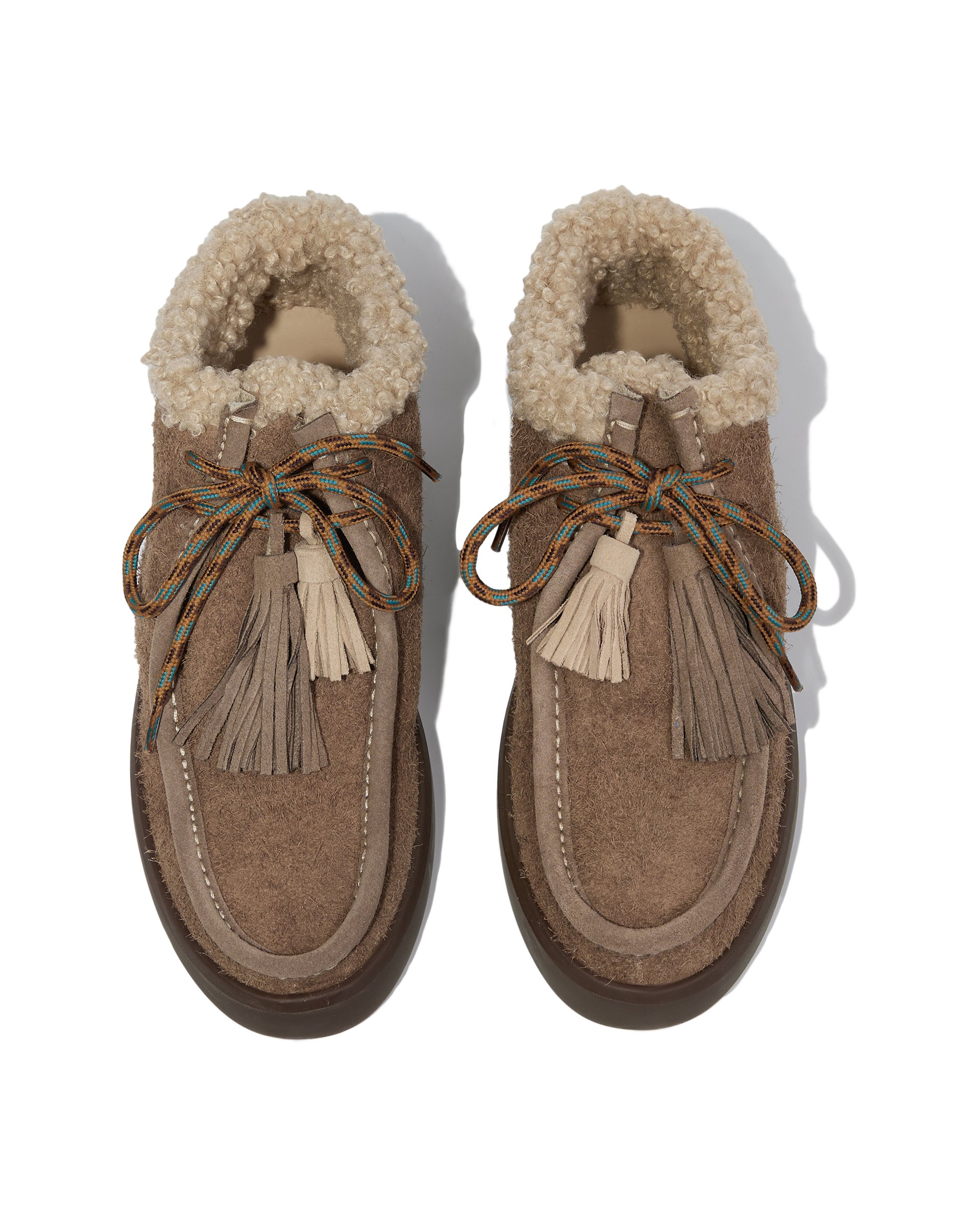 Серо-коричневые кожаные ботинки - Image 3 of 4