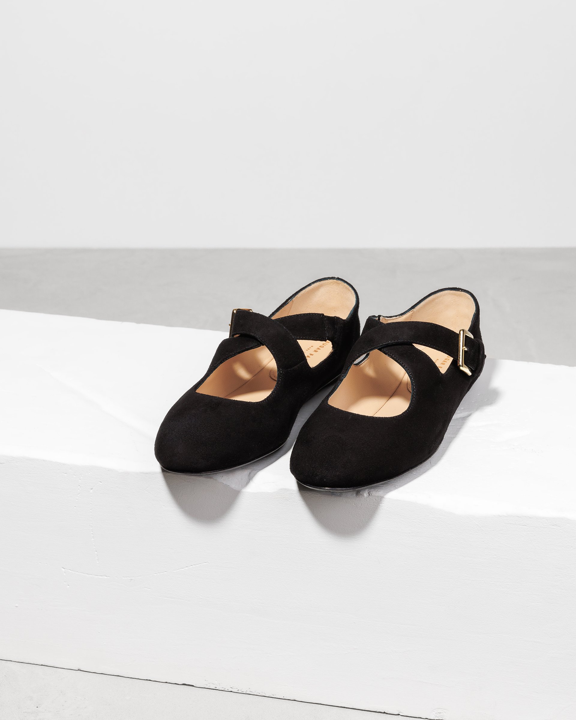 Черные туфли из замши на плоской подошве - Image 2 of 6