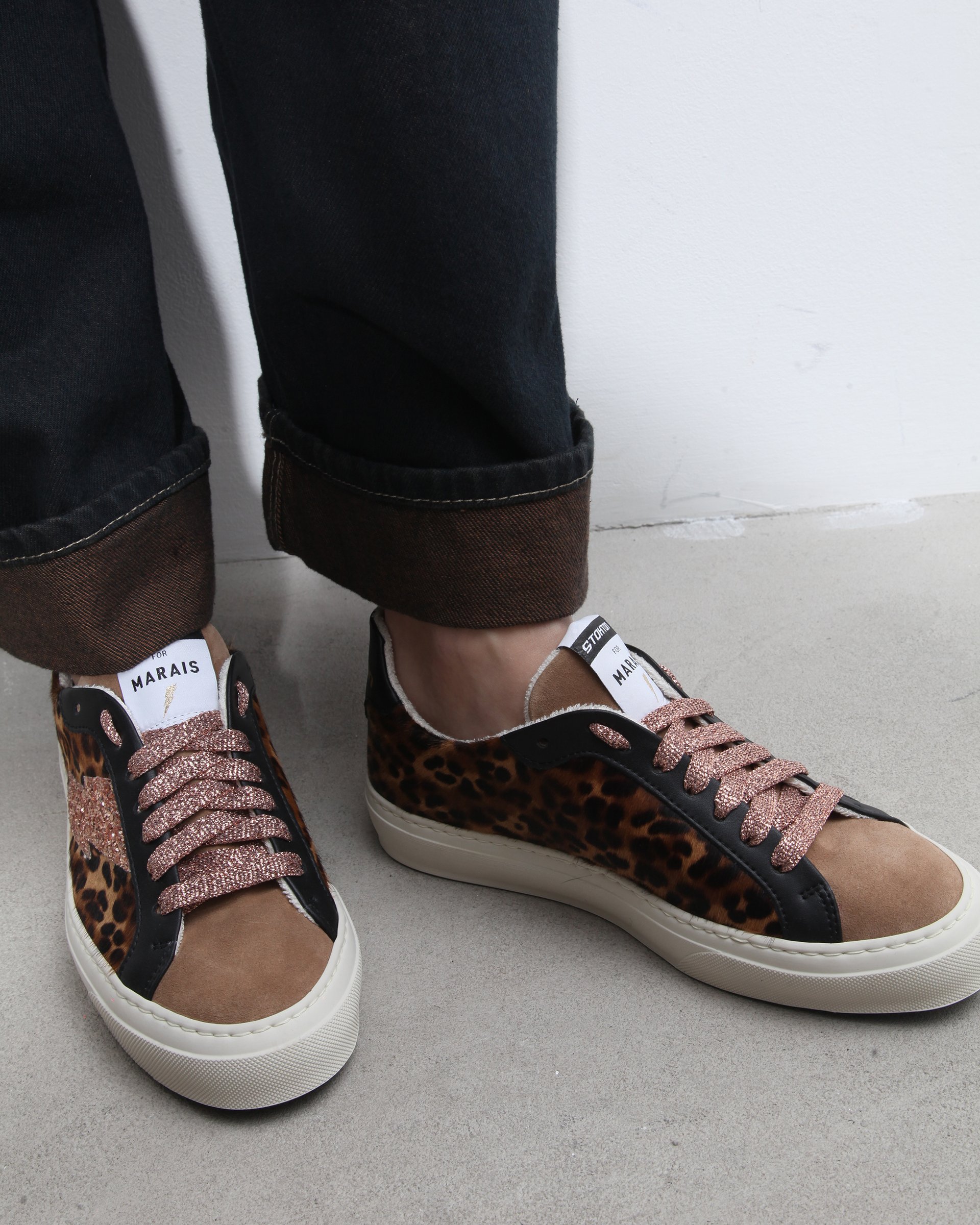 Кеды с леопардовым принтом и блестящими деталями - Image 5 of 6