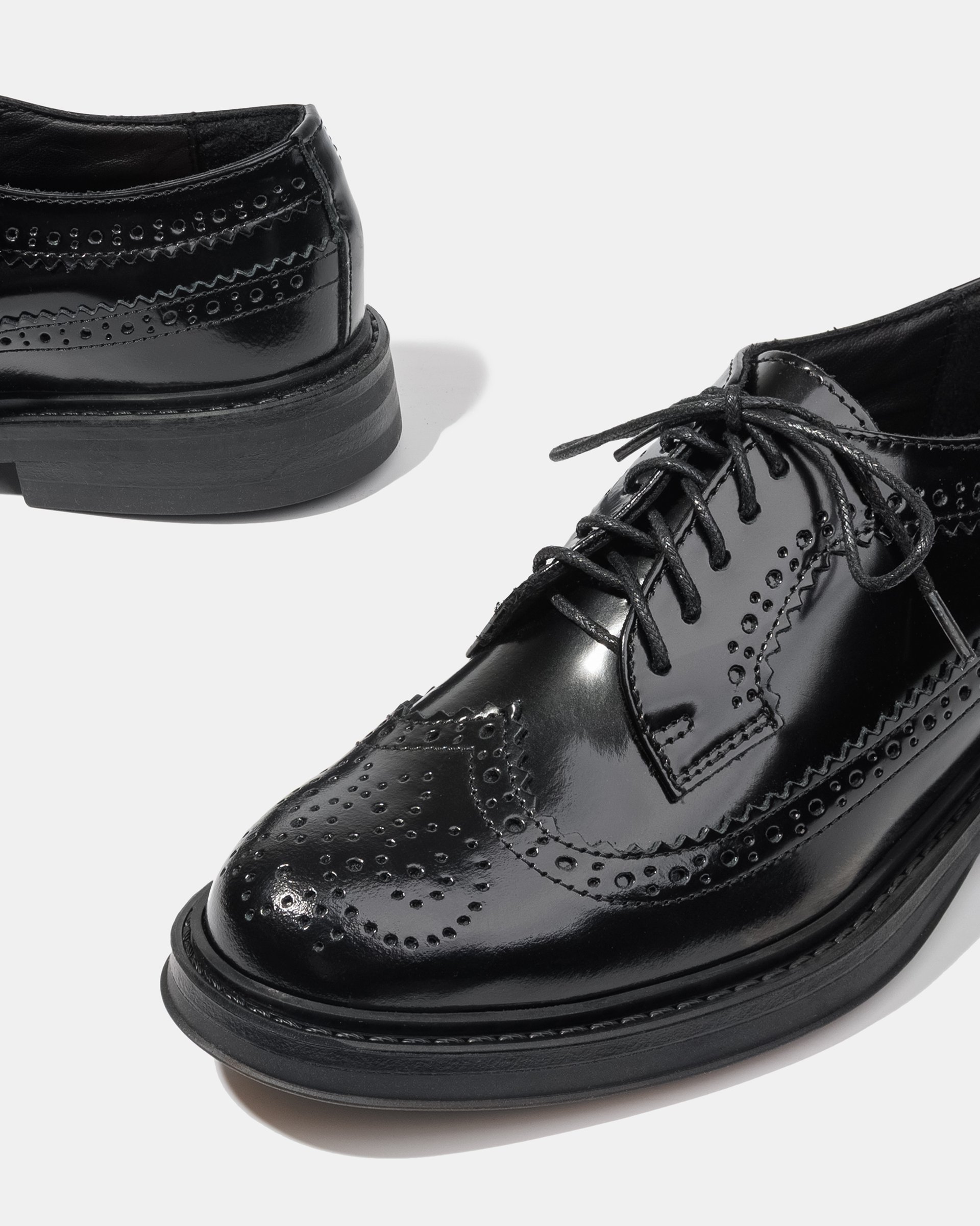 Черные кожаные броги, классический стиль - Image 4 of 4