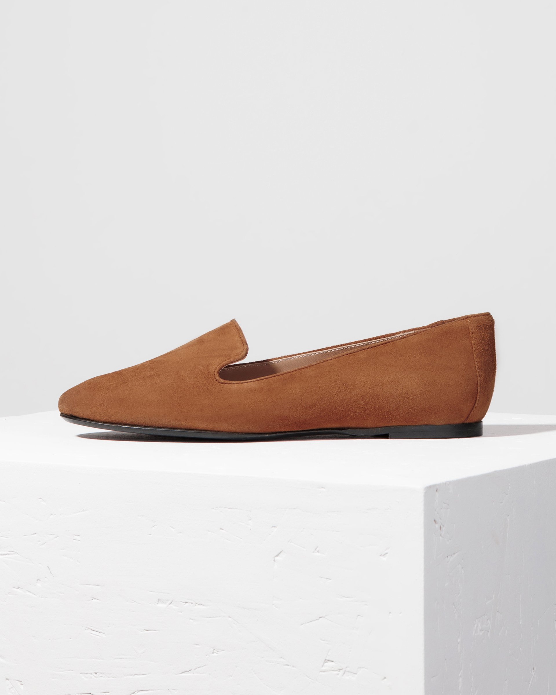 Коричневые замшевые мокасины - Main image