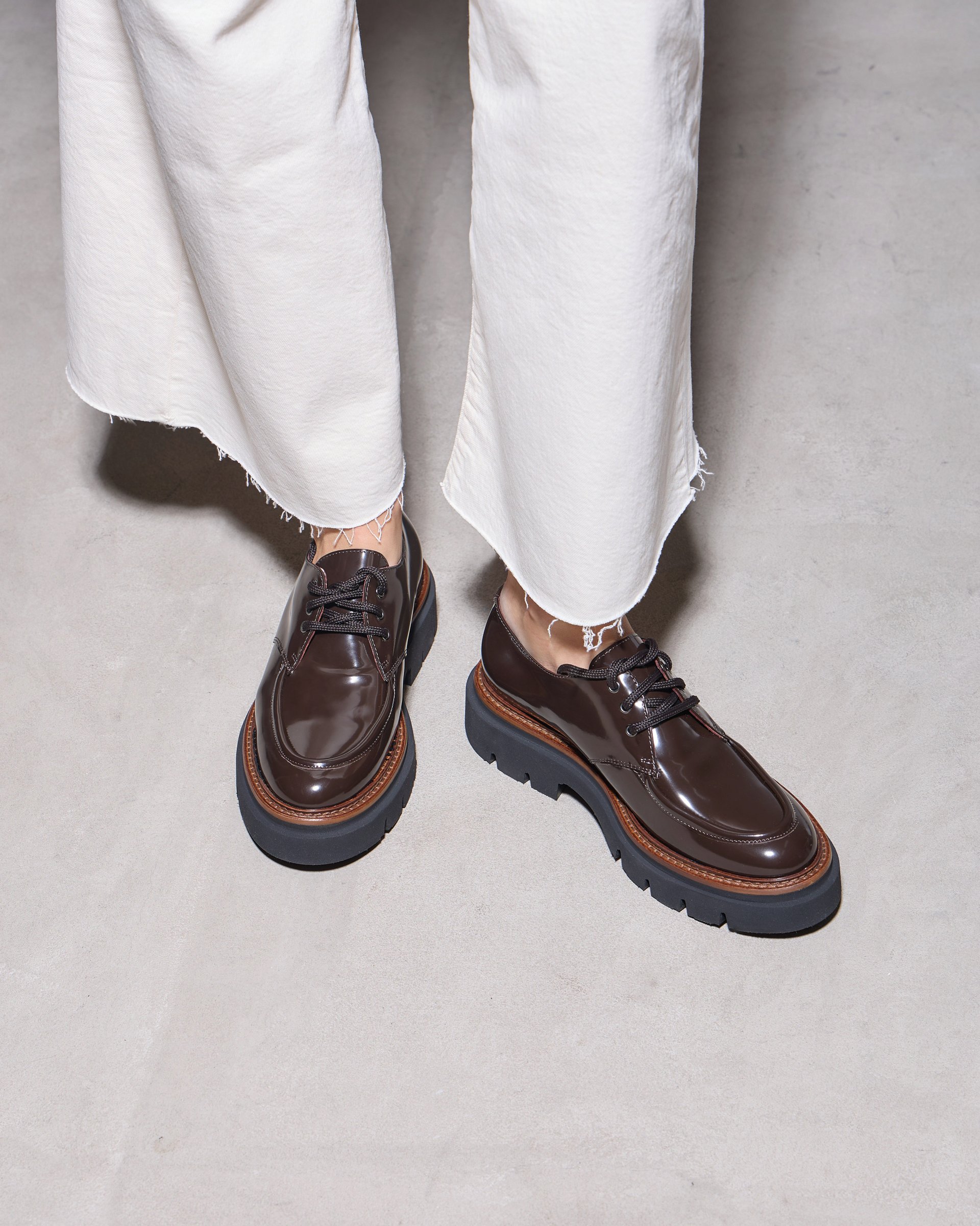 Кожаные лаковые полуботинки - Image 6 of 6