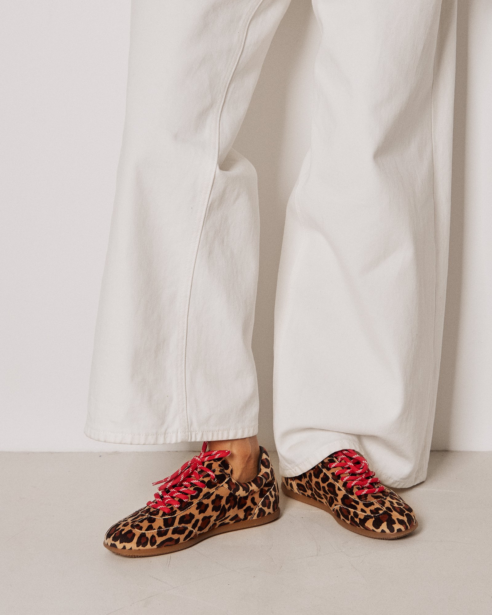 Кеды из вельвета с леопардовым принтом - Image 5 of 5