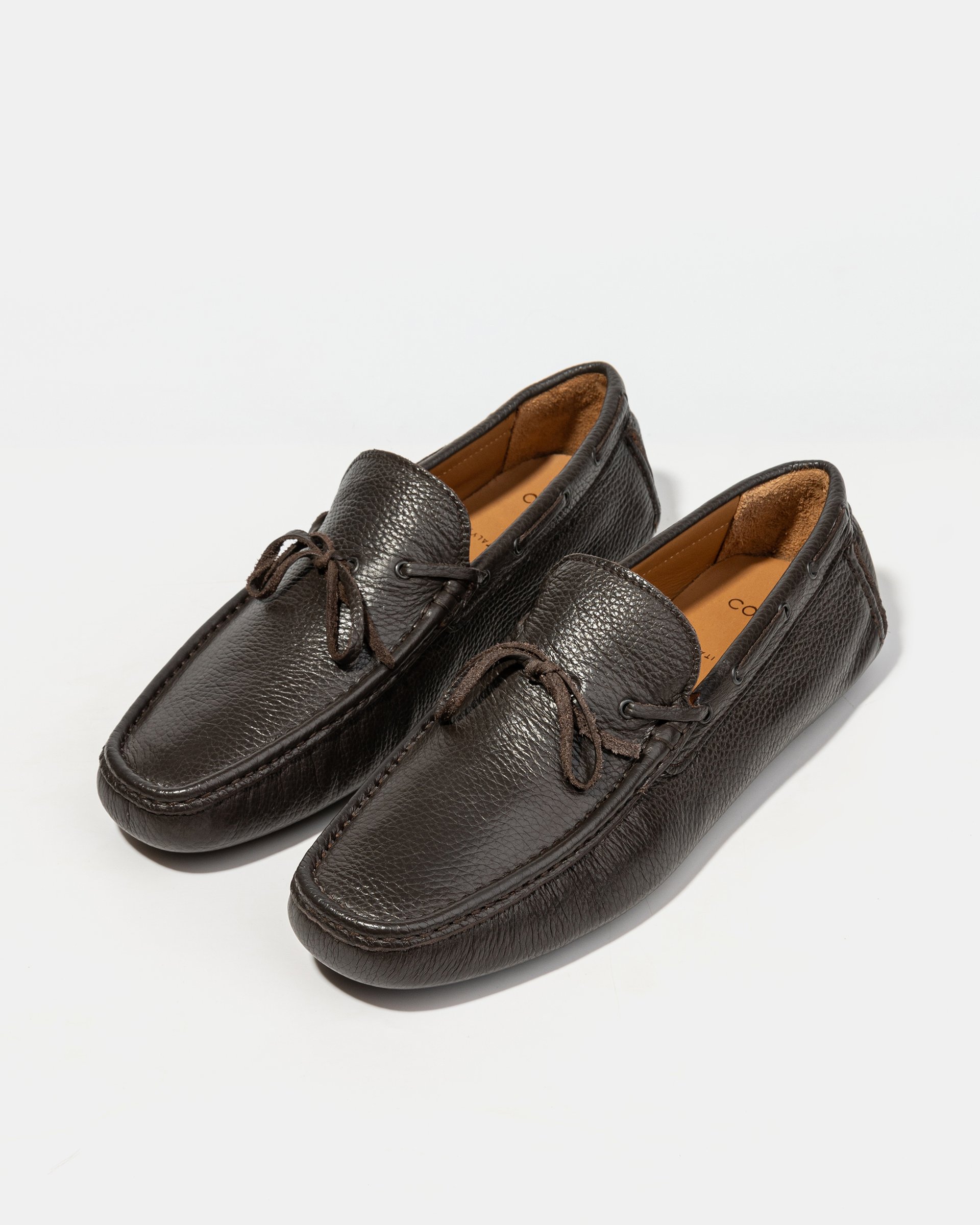 Темно-коричневые кожаные мокасины - Image 2 of 5