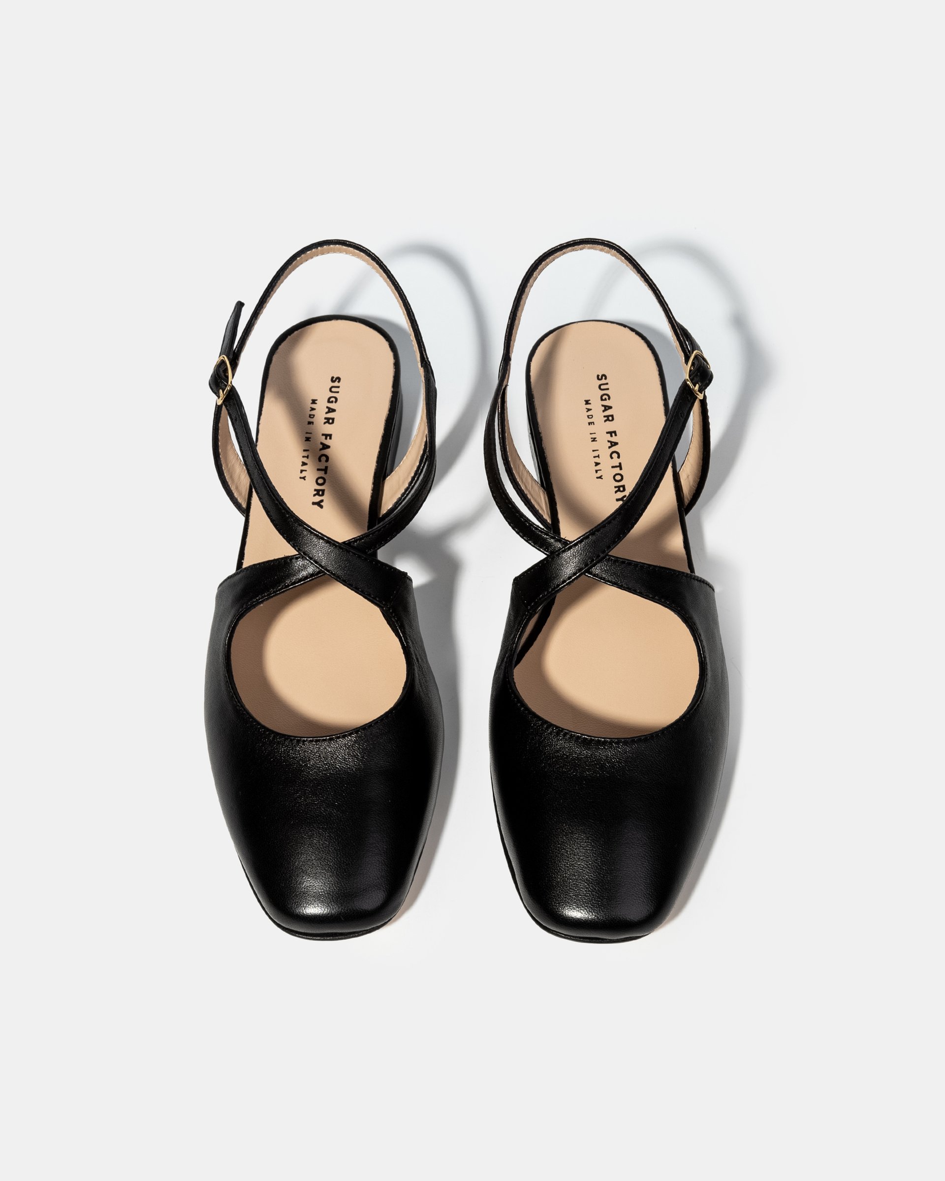 Чёрные кожаные туфли с ремешками - Image 3 of 4