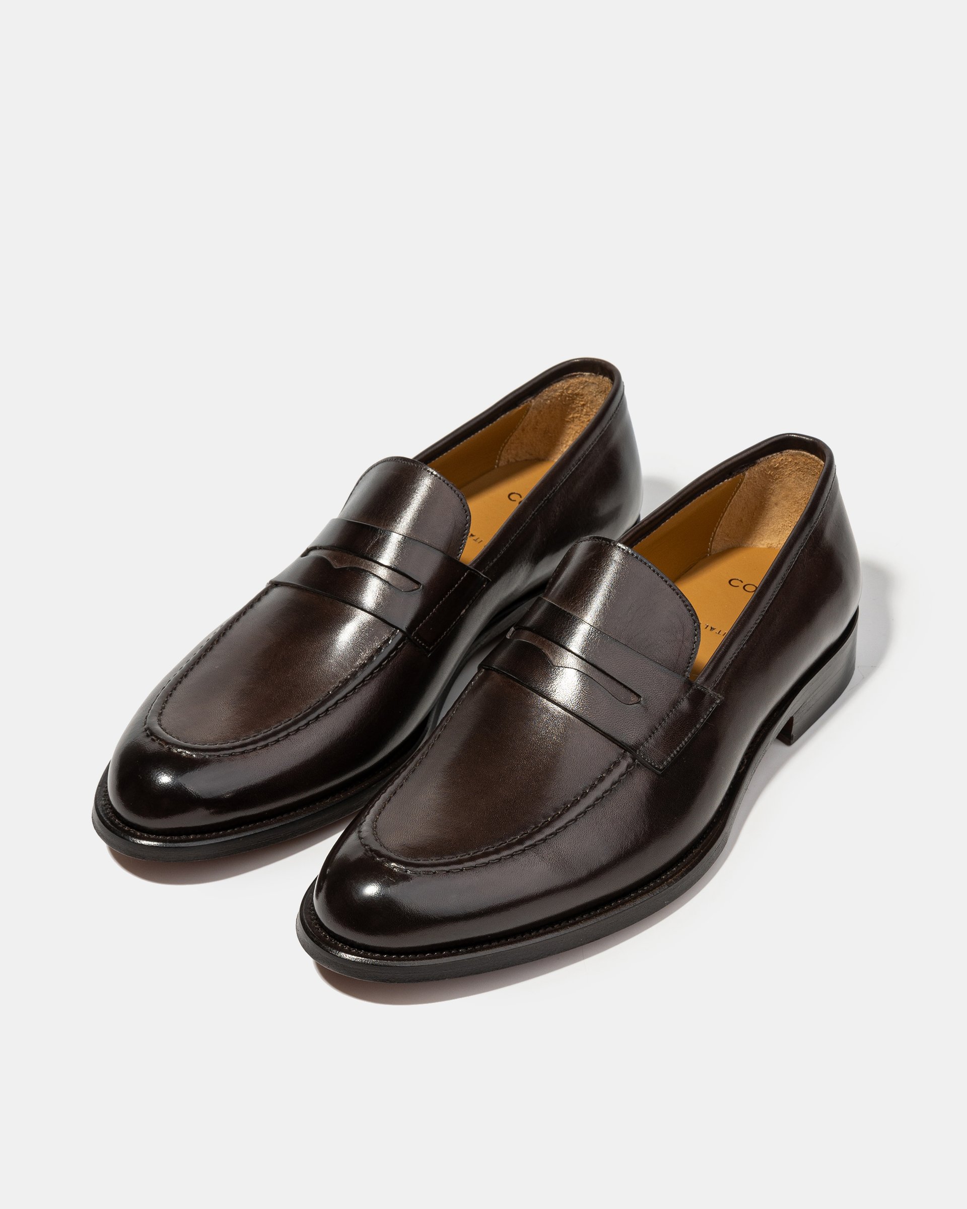 Темно-коричневые кожаные лоферы - Image 2 of 5