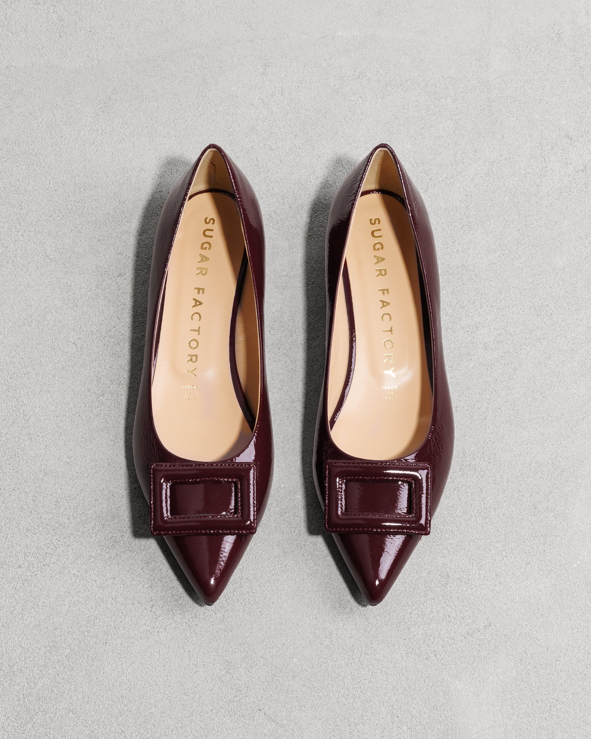 Бордовые лакированные туфли - Image 3 of 7