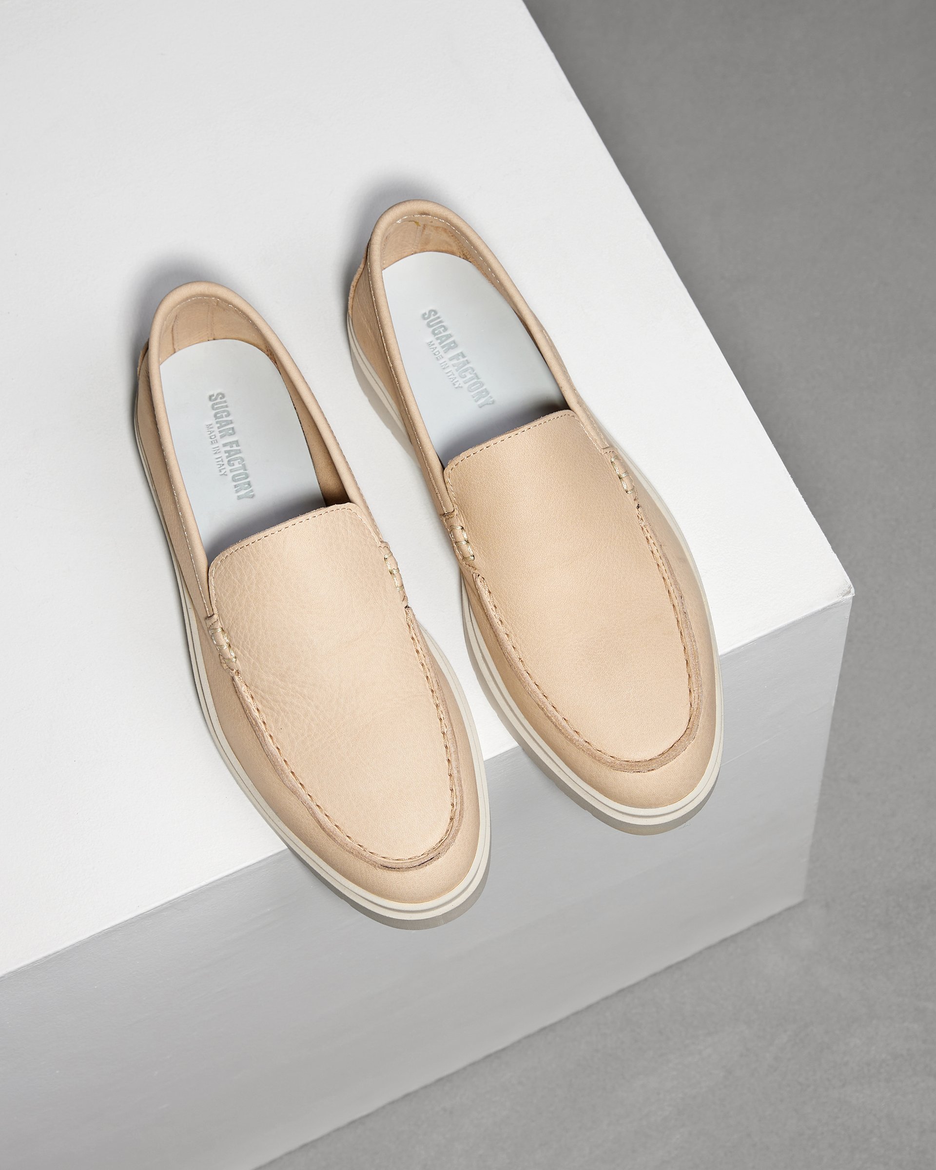 Кремовые кожаные лоферы - Image 2 of 7