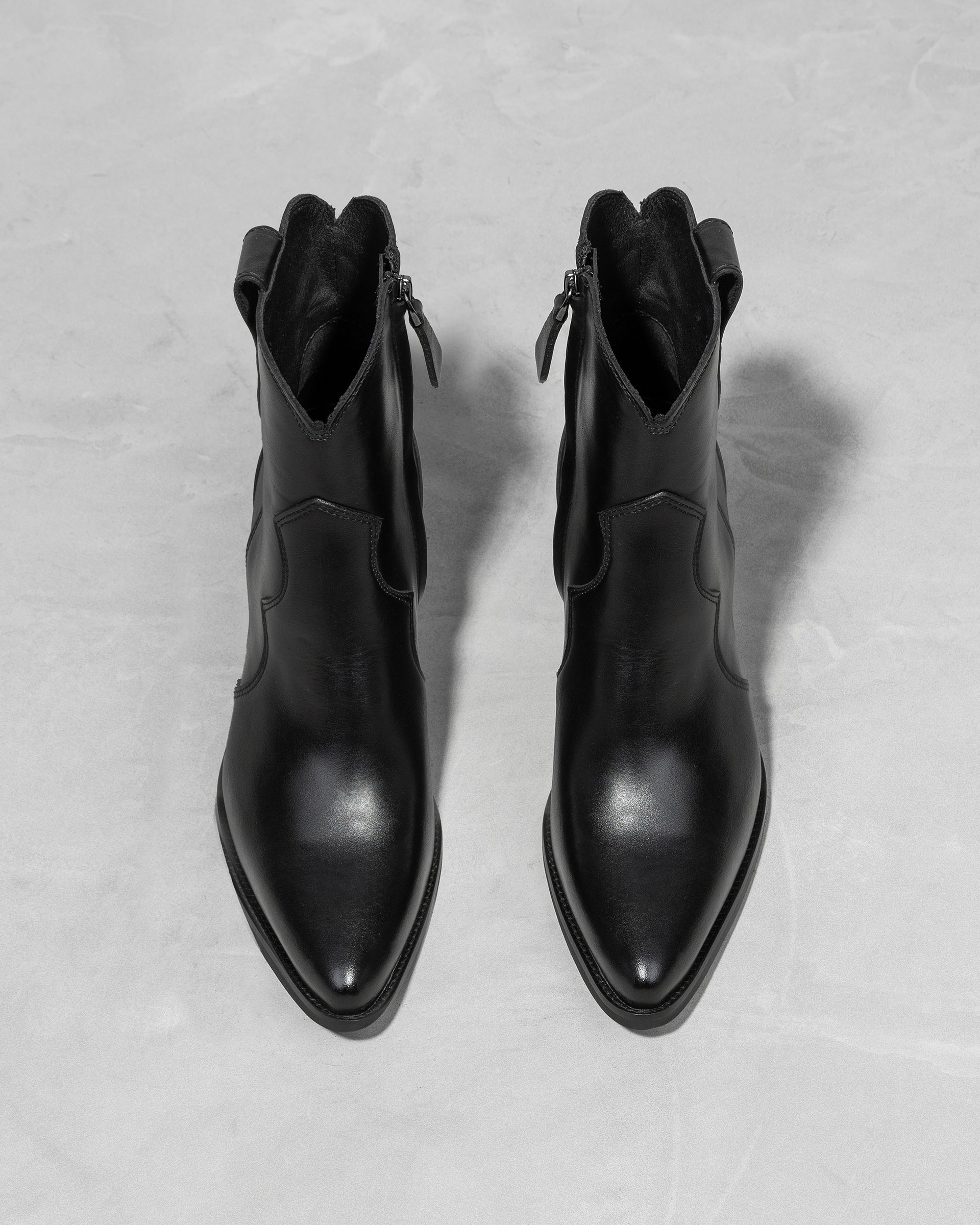 Кожаные казаки на высоком каблуке - Image 3 of 4