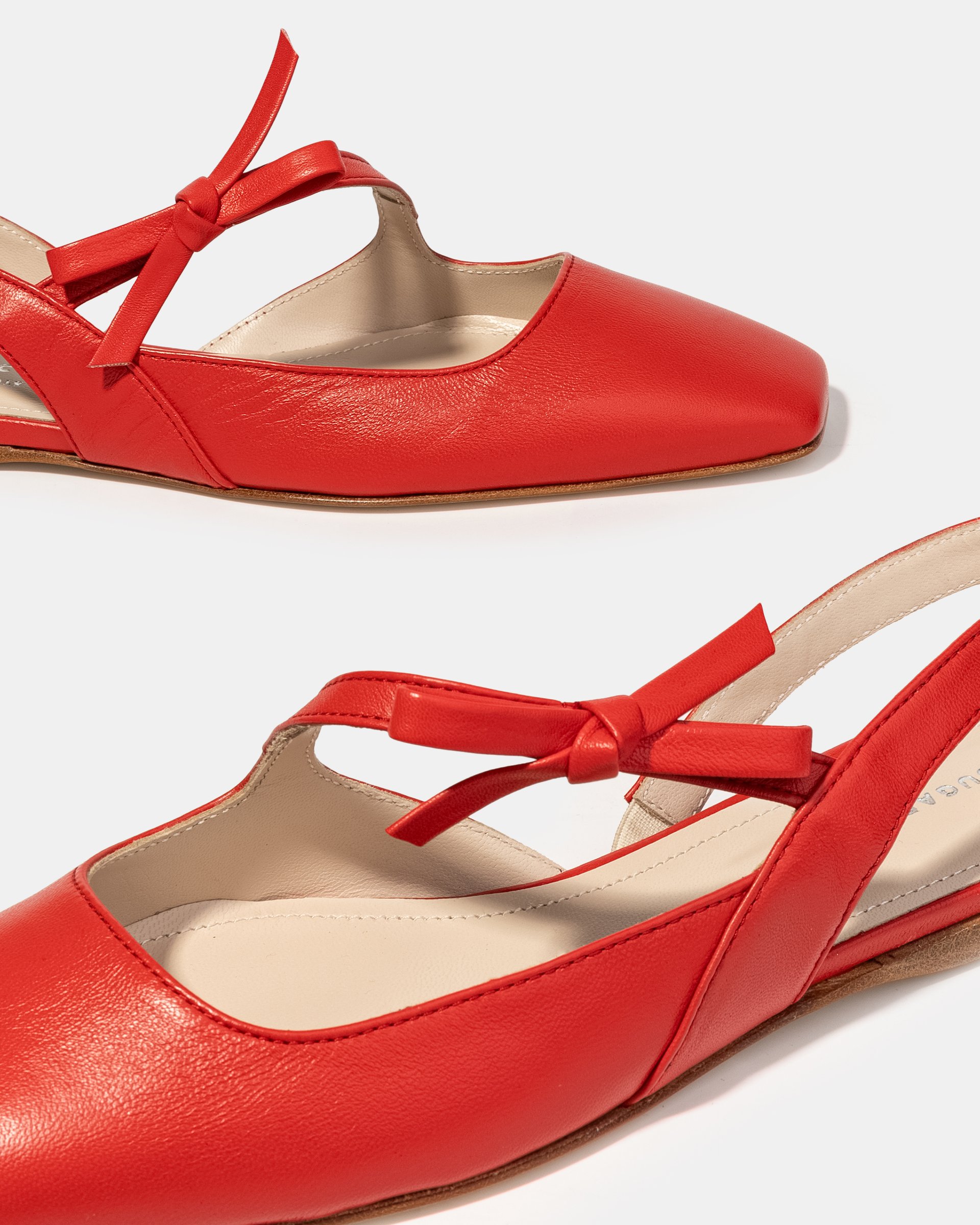 Красные туфли с ремешками и бантиком - Image 4 of 5