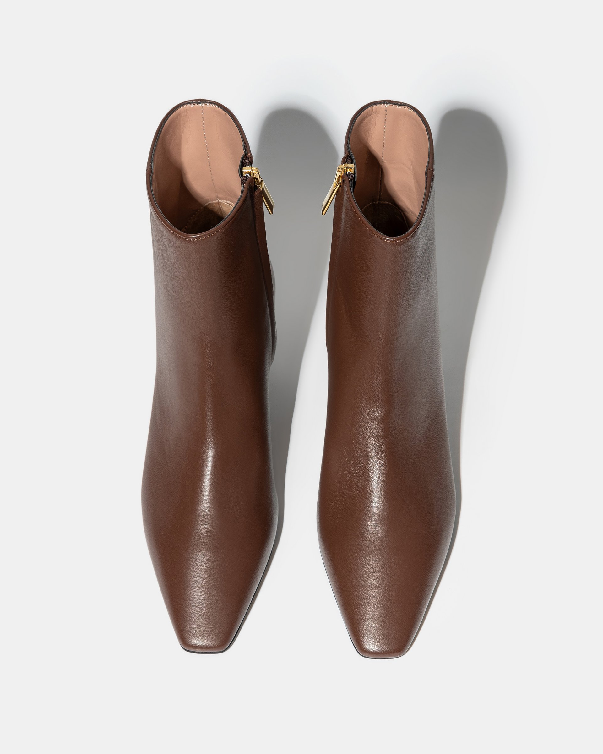 Коричневые кожаные ботильоны - Image 3 of 5