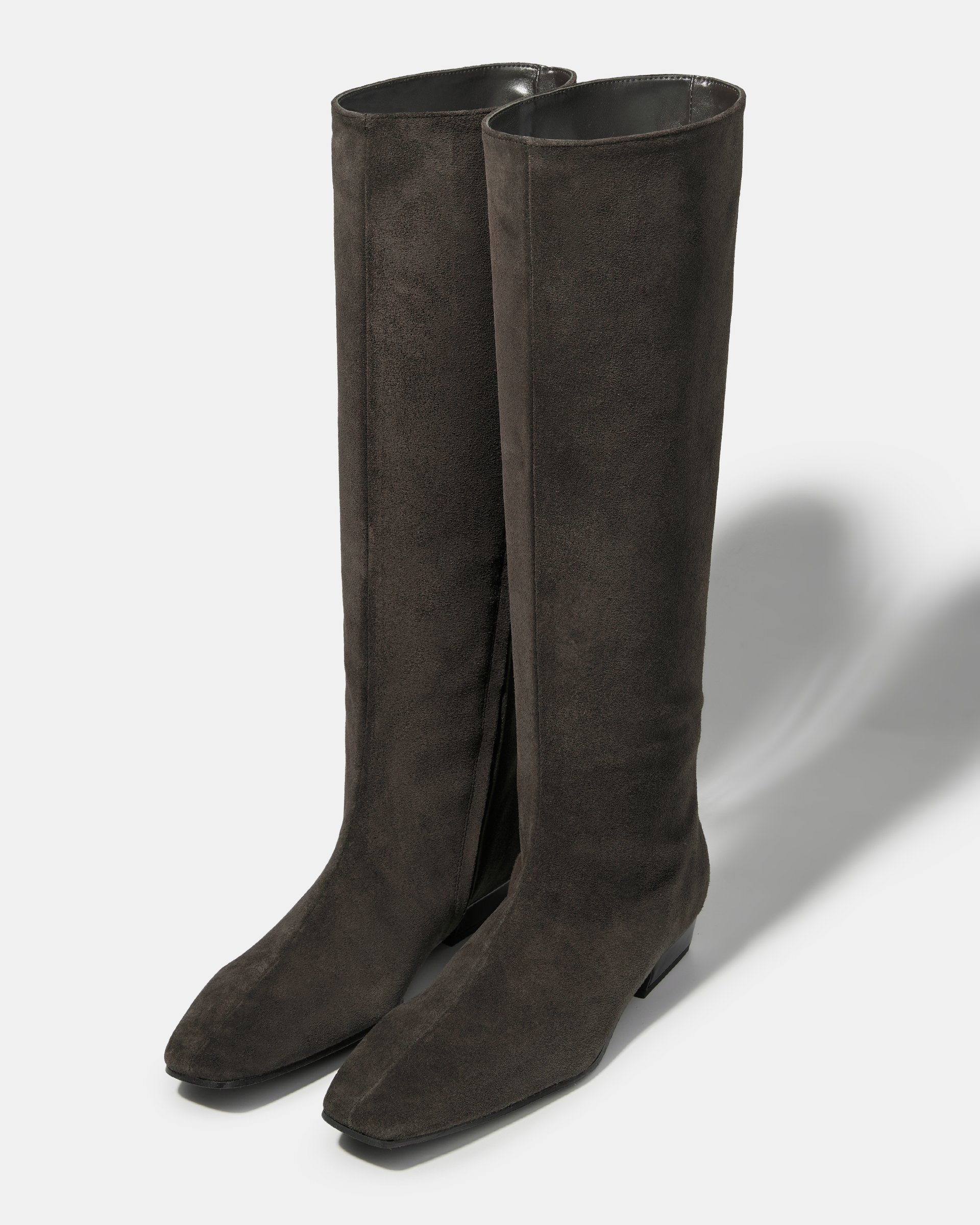 Темно-коричневые замшевые сапоги - Image 2 of 6