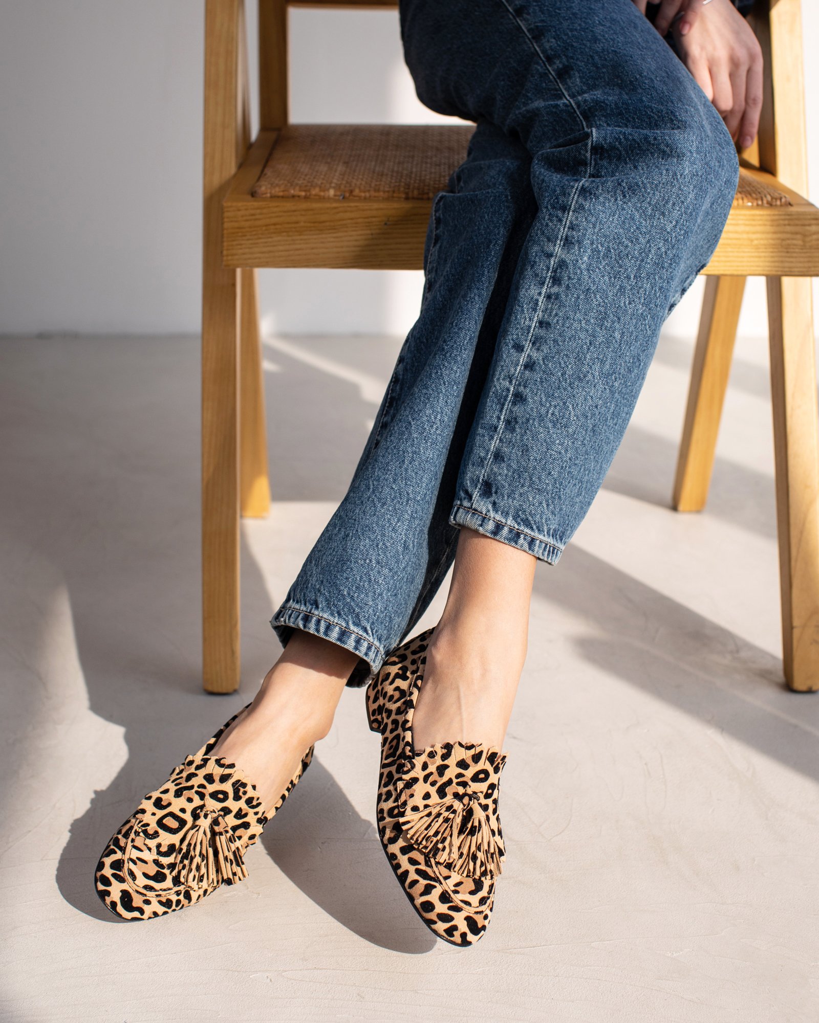 Леопардовые замшевые лоферы - Image 5 of 5