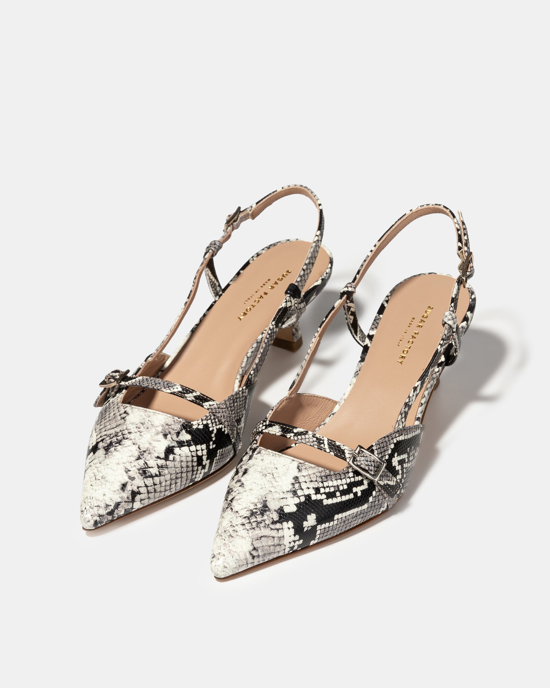 Кожаные туфли с принтом питона - Image 2 of 5