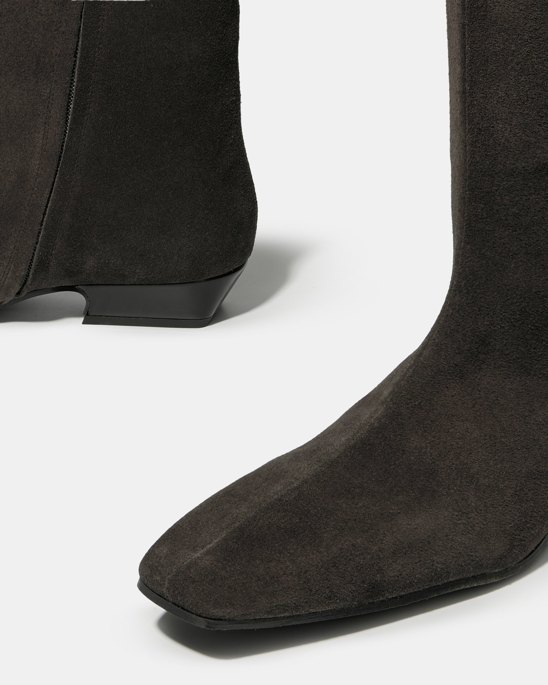 Темно-коричневые замшевые сапоги - Image 4 of 6