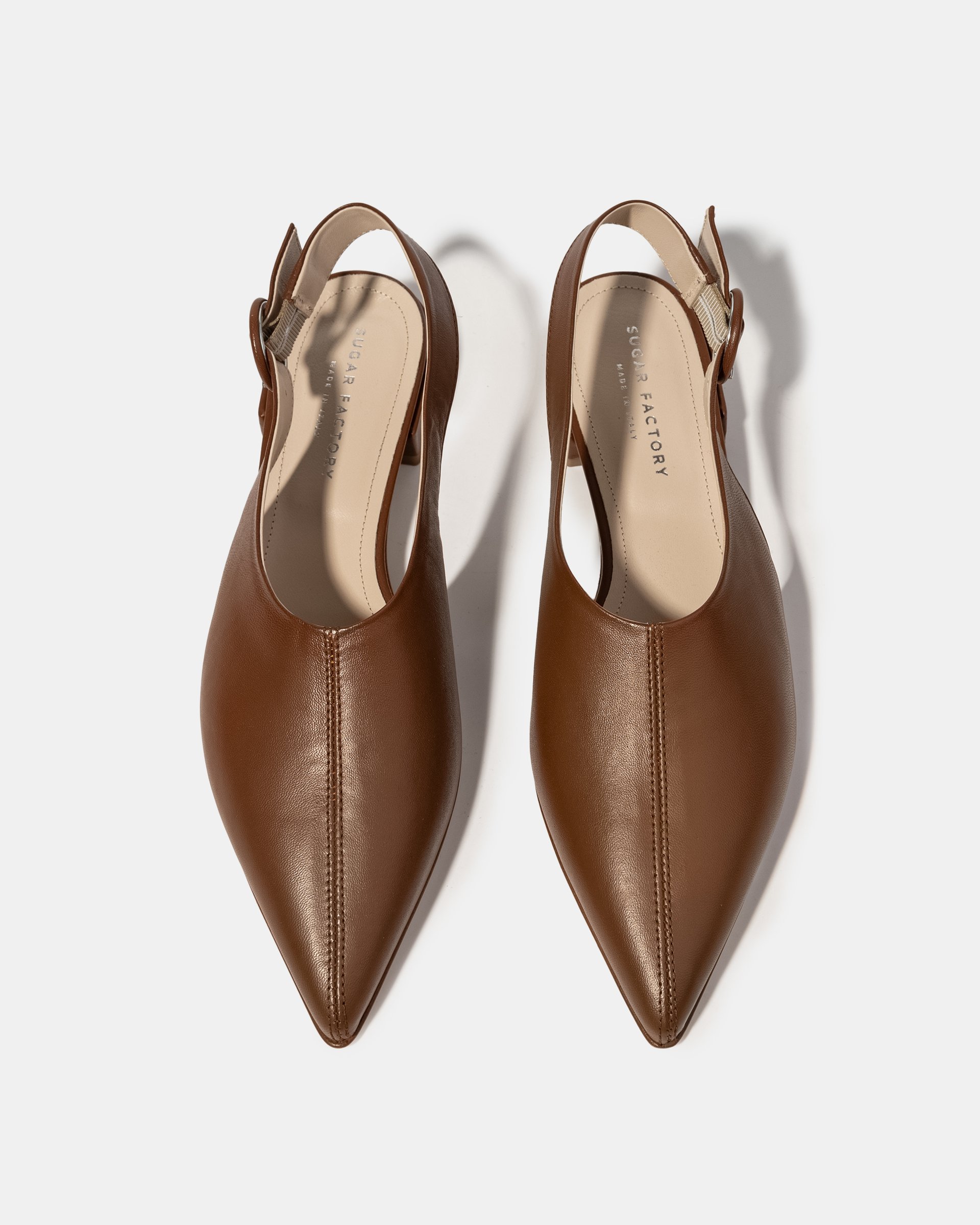 Коричневые туфли на низком каблуке - Image 3 of 5