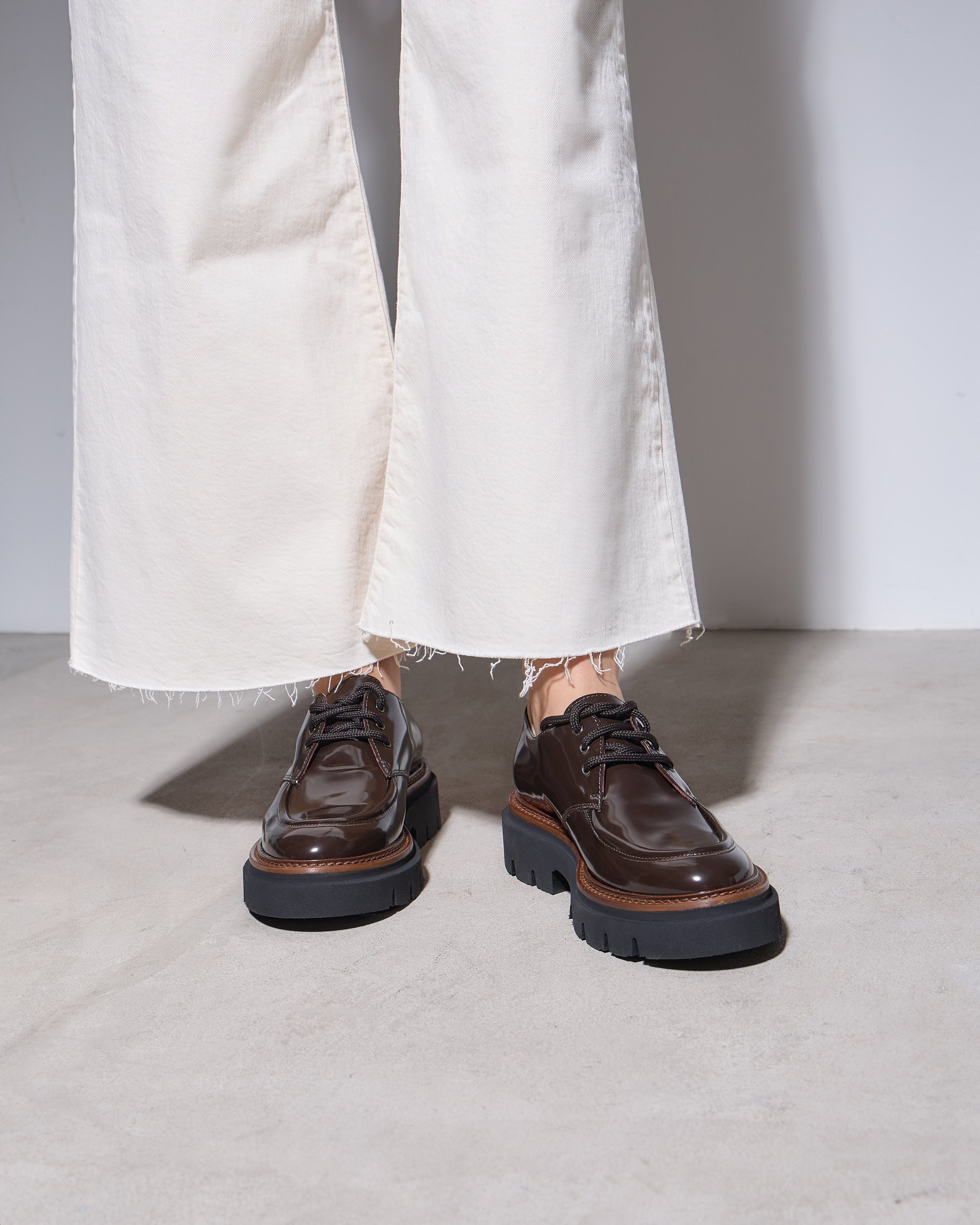 Кожаные лаковые полуботинки - Image 5 of 6