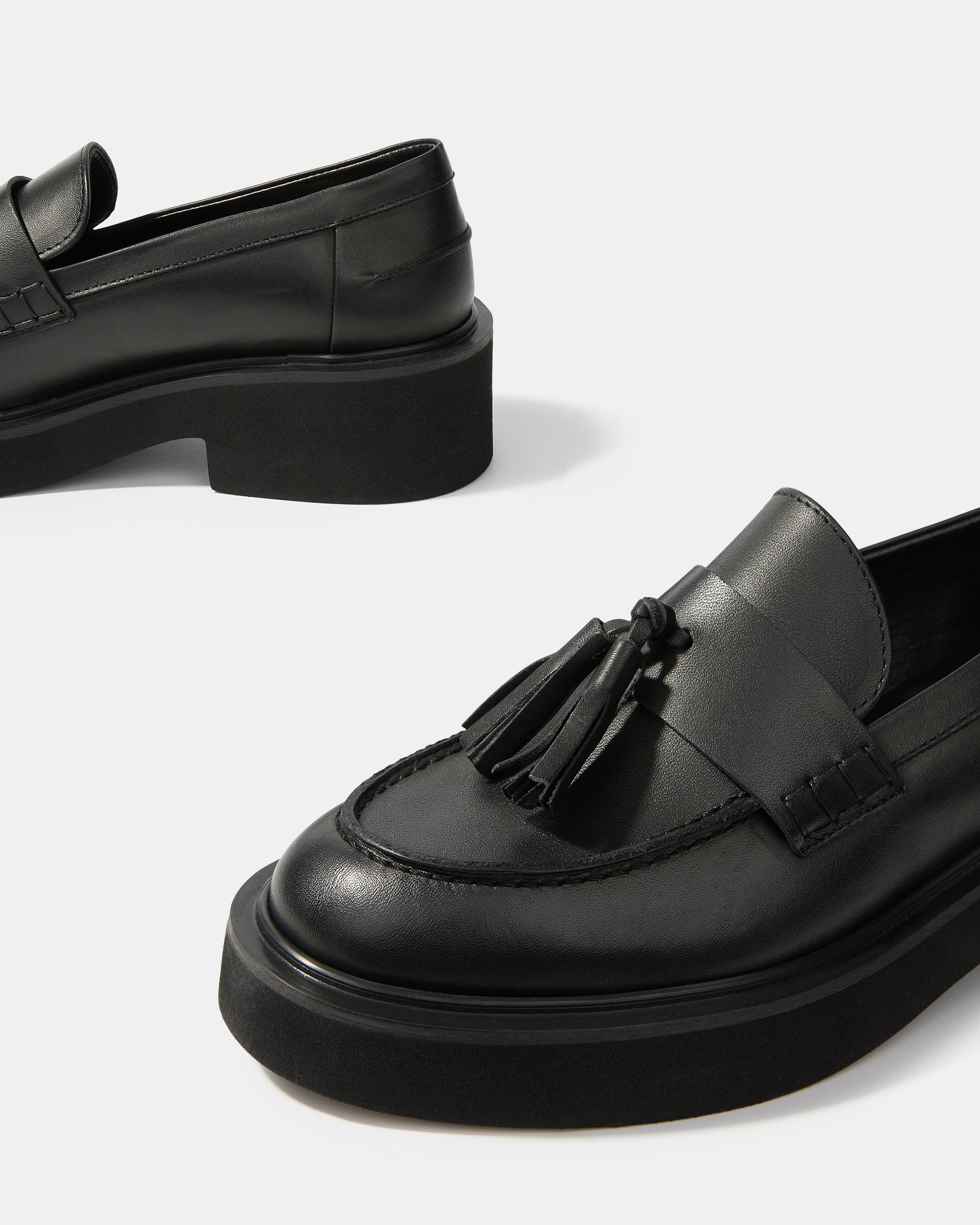 Черные кожаные туфли на платформе - Image 4 of 5