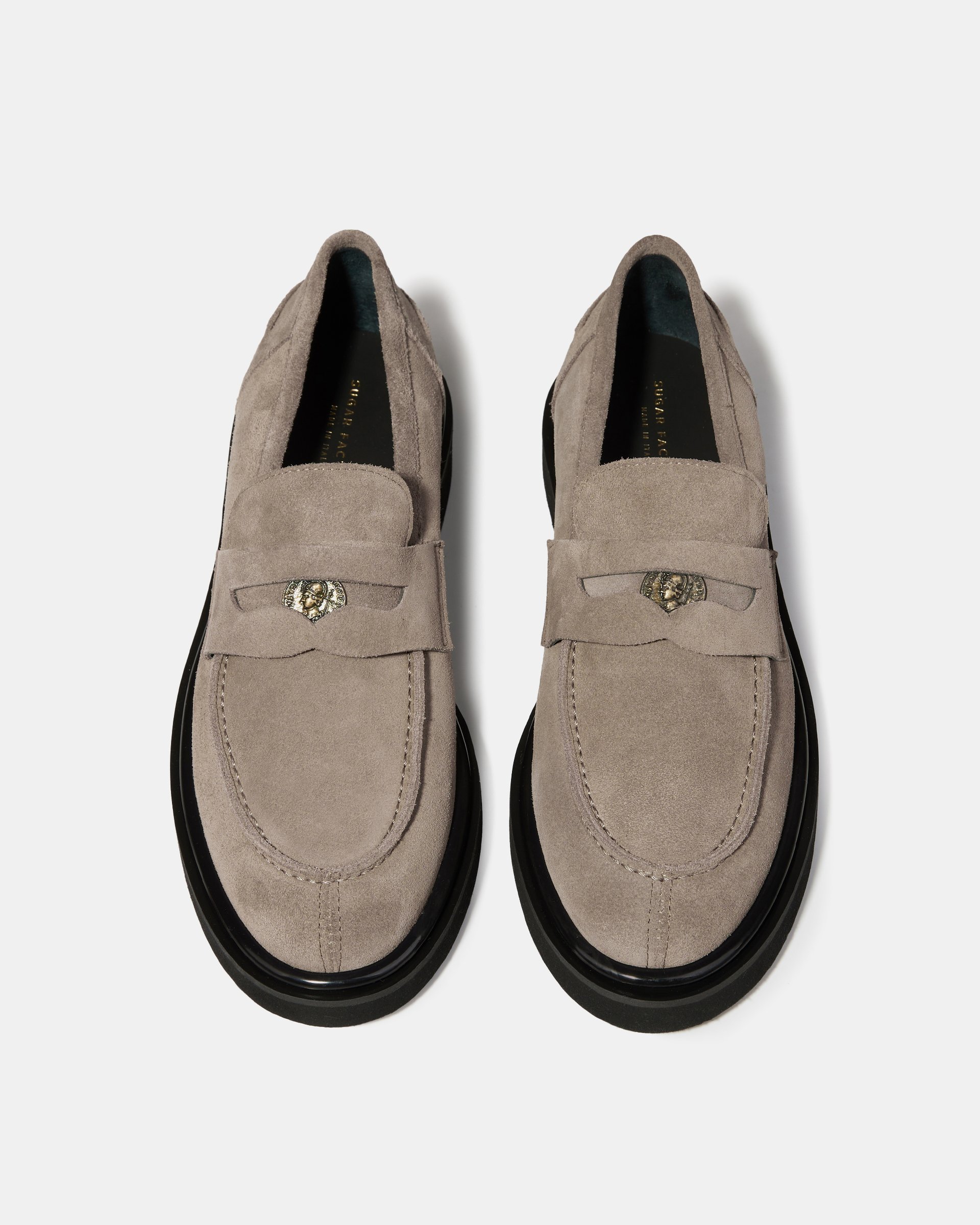 Темно-бежевые замшевые пенни-лоферы - Image 3 of 5