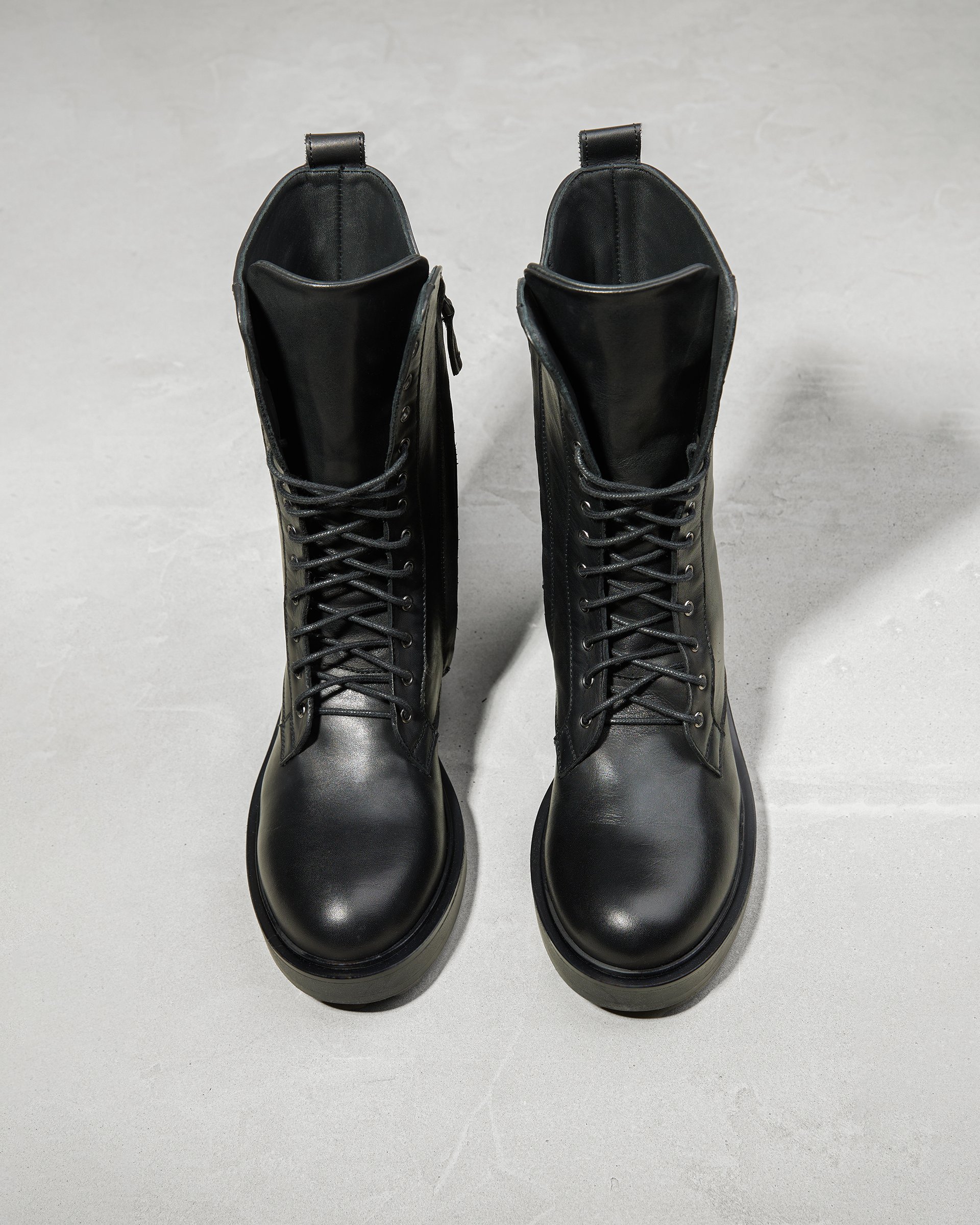 Черные кожаные ботинки на шнуровке - Image 3 of 6