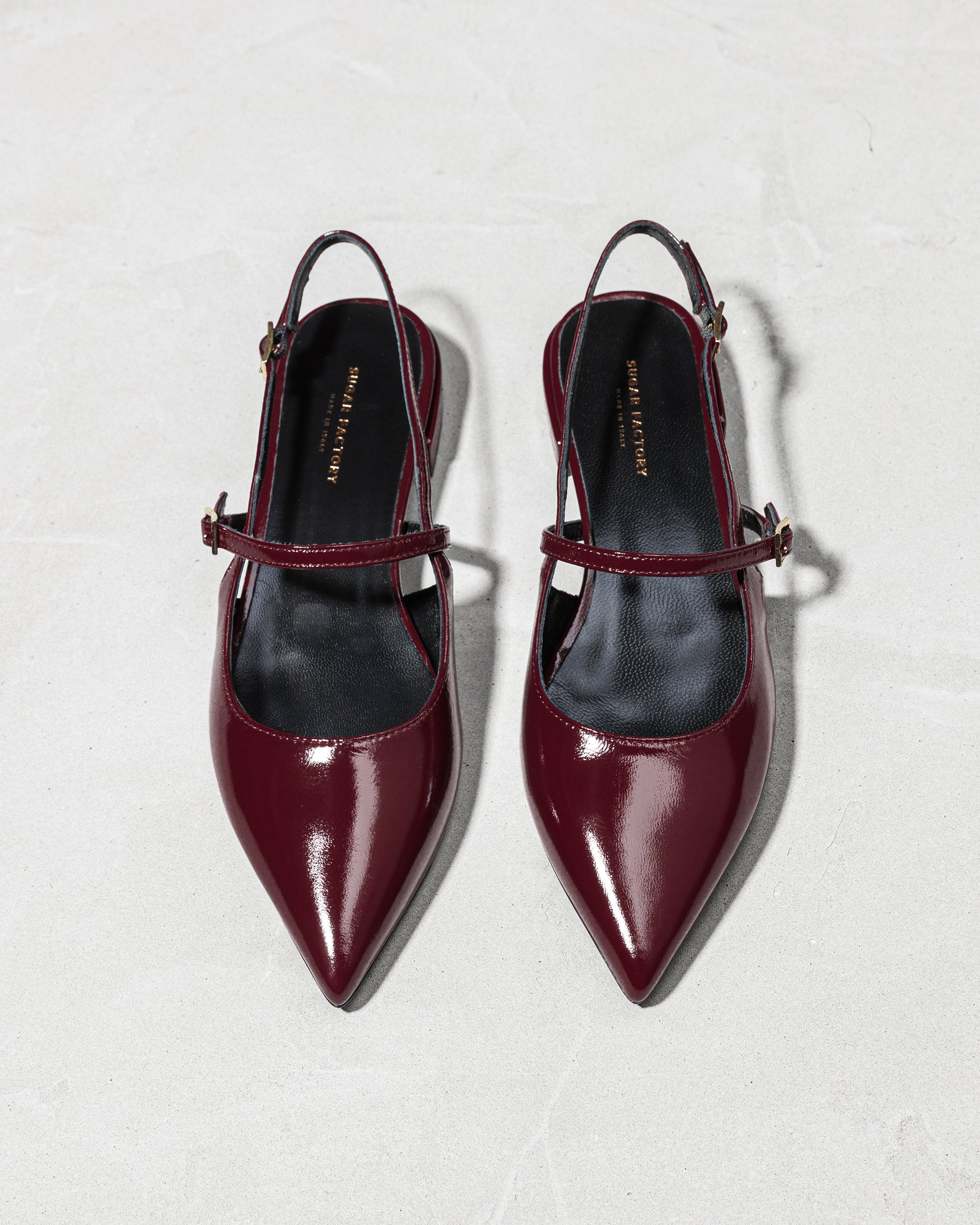 Бордовые туфли из лакированной кожи - Image 3 of 6