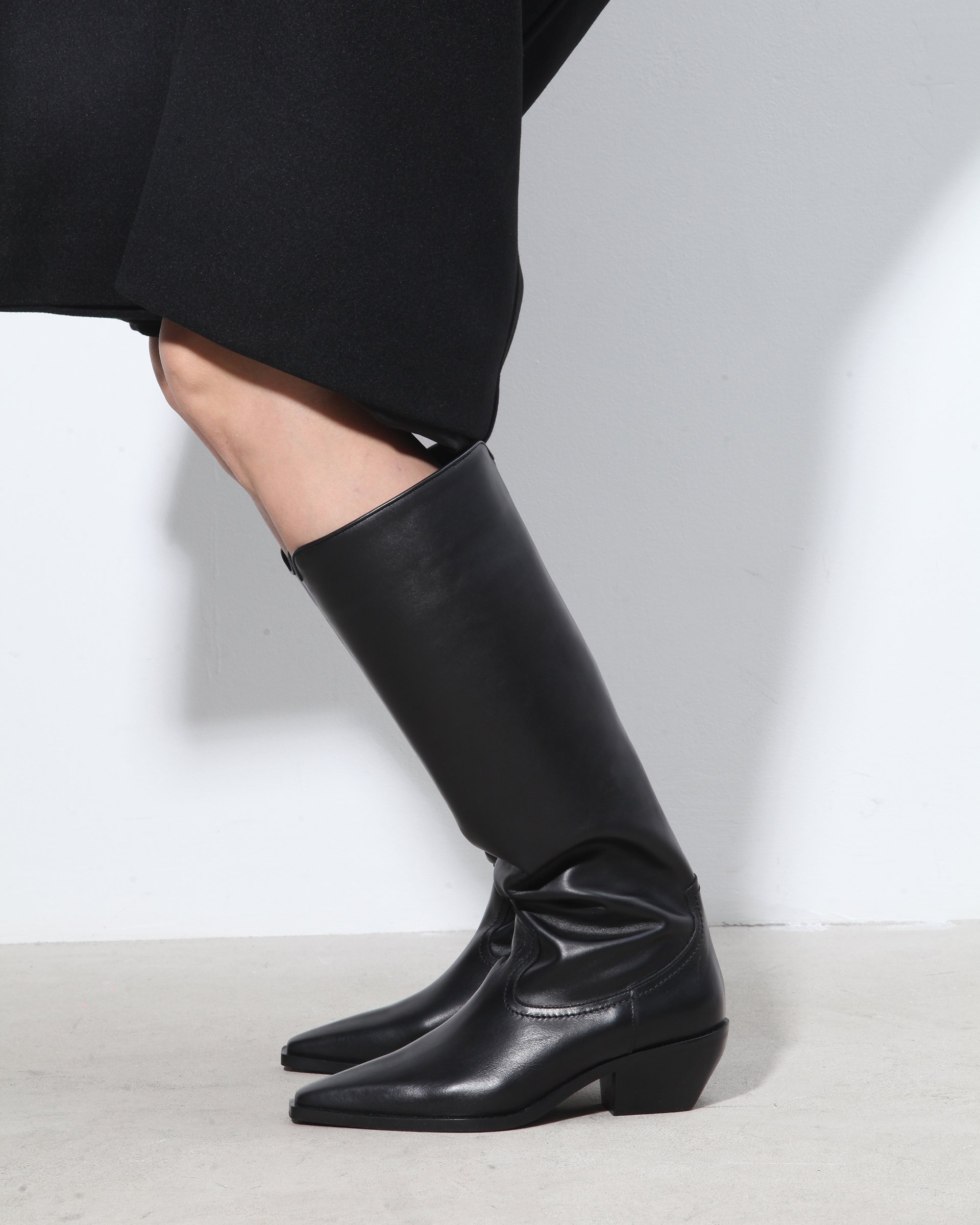 Черные кожаные сапоги - Image 5 of 7