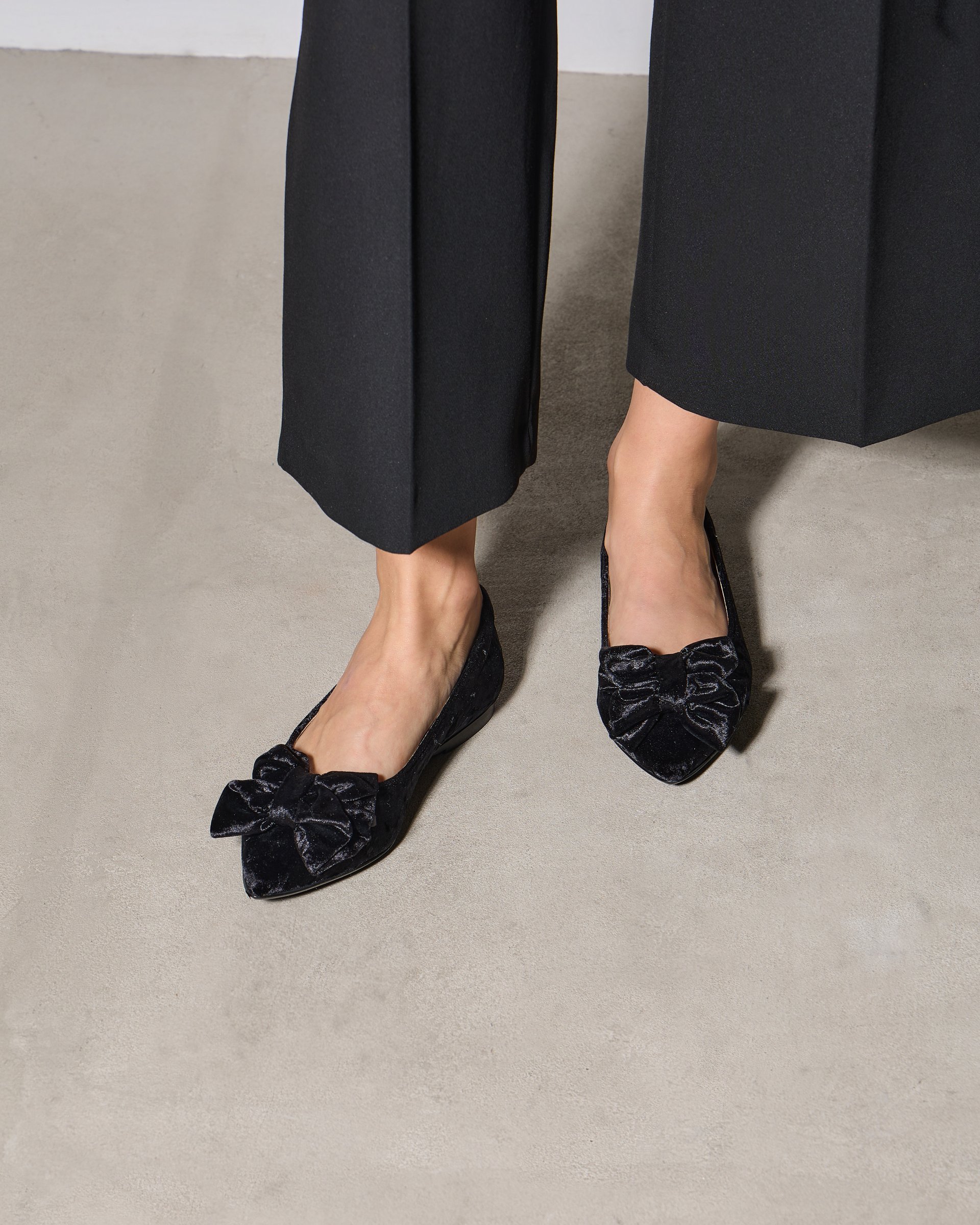 Черные текстильные туфли с бантом - Image 5 of 6